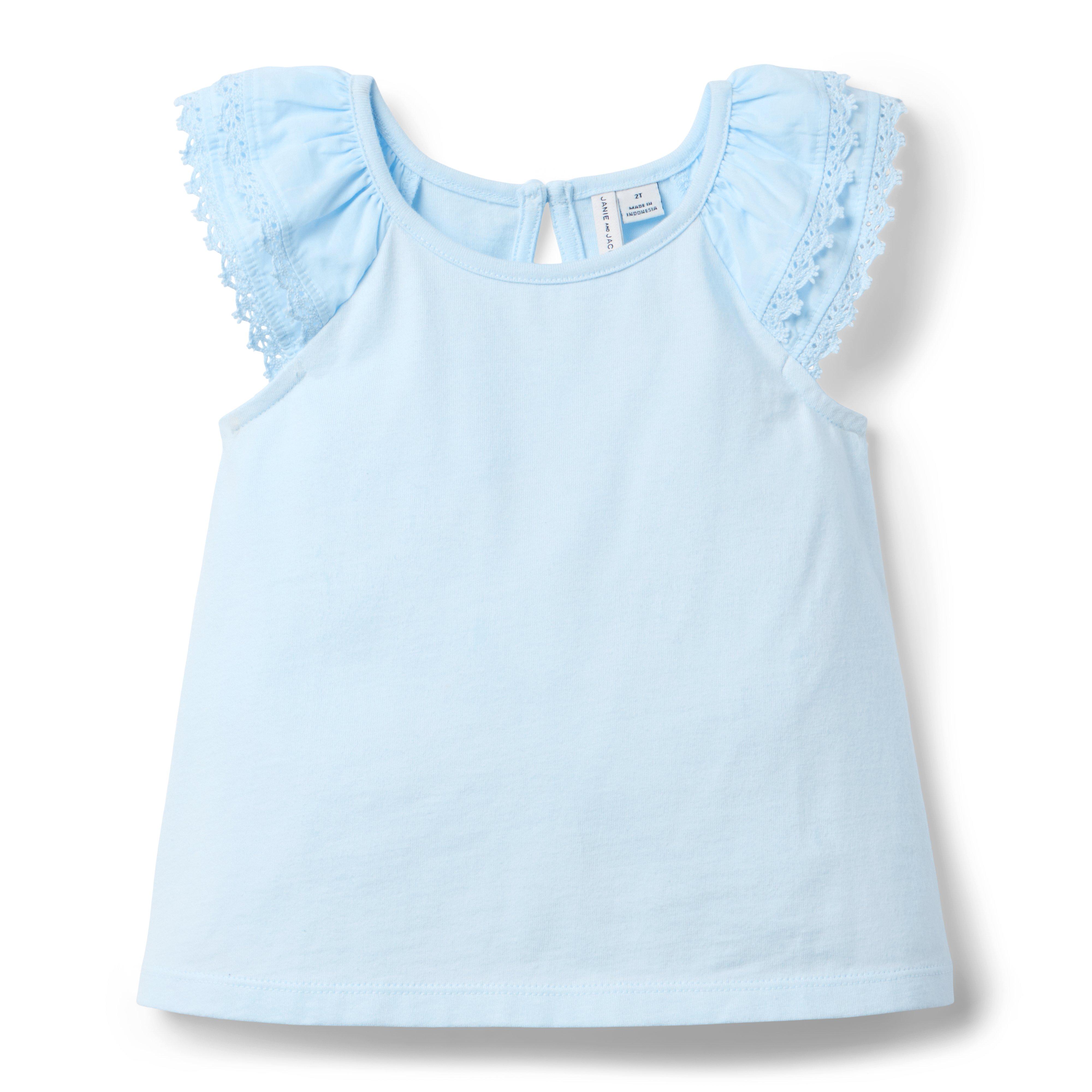 Janie and Jack Lace Trim Top