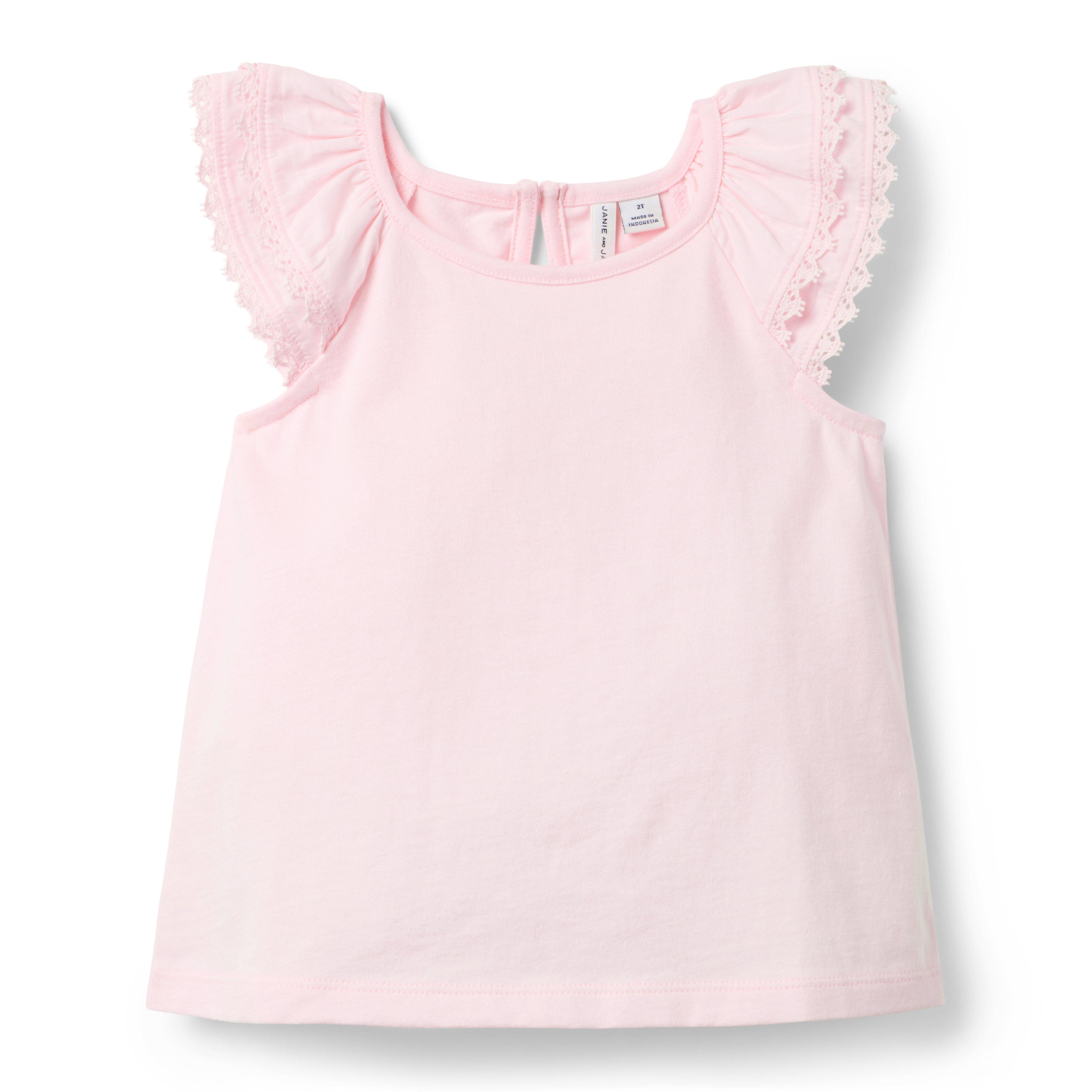 Janie and Jack Lace Trim Top