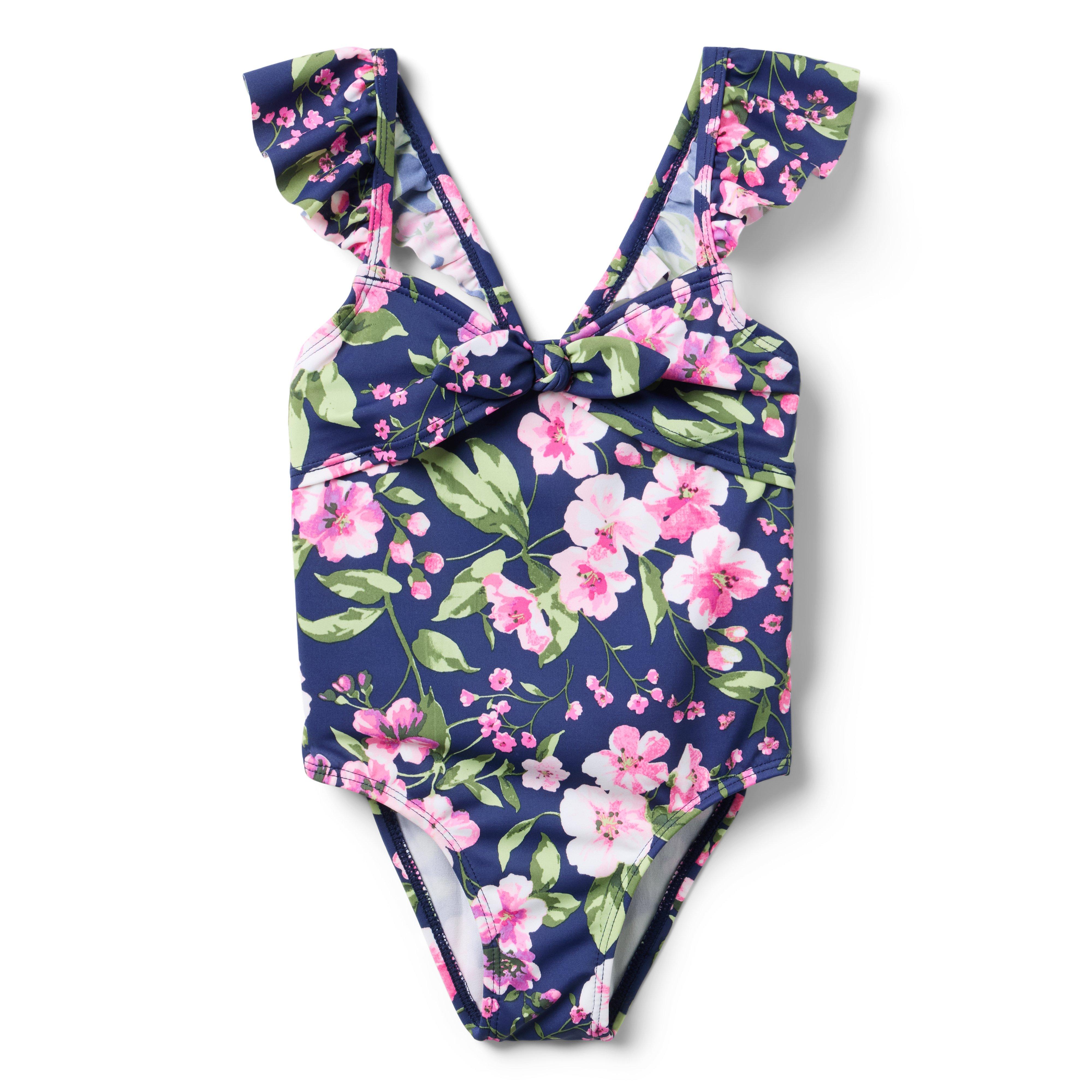 Janie and Jack Recycled Floral Sweetheart Swimsuit