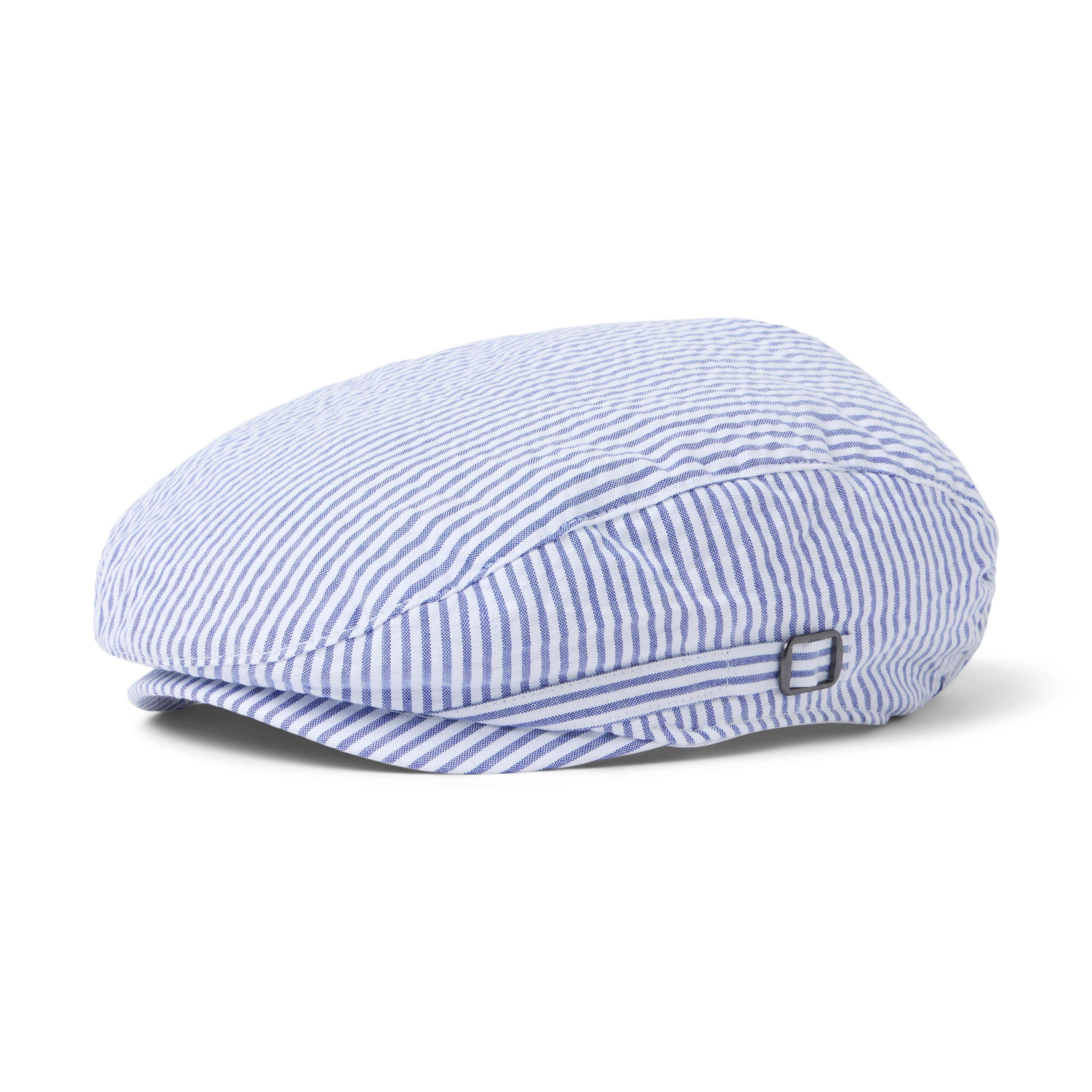 Janie and Jack Striped Seersucker Newsboy Cap