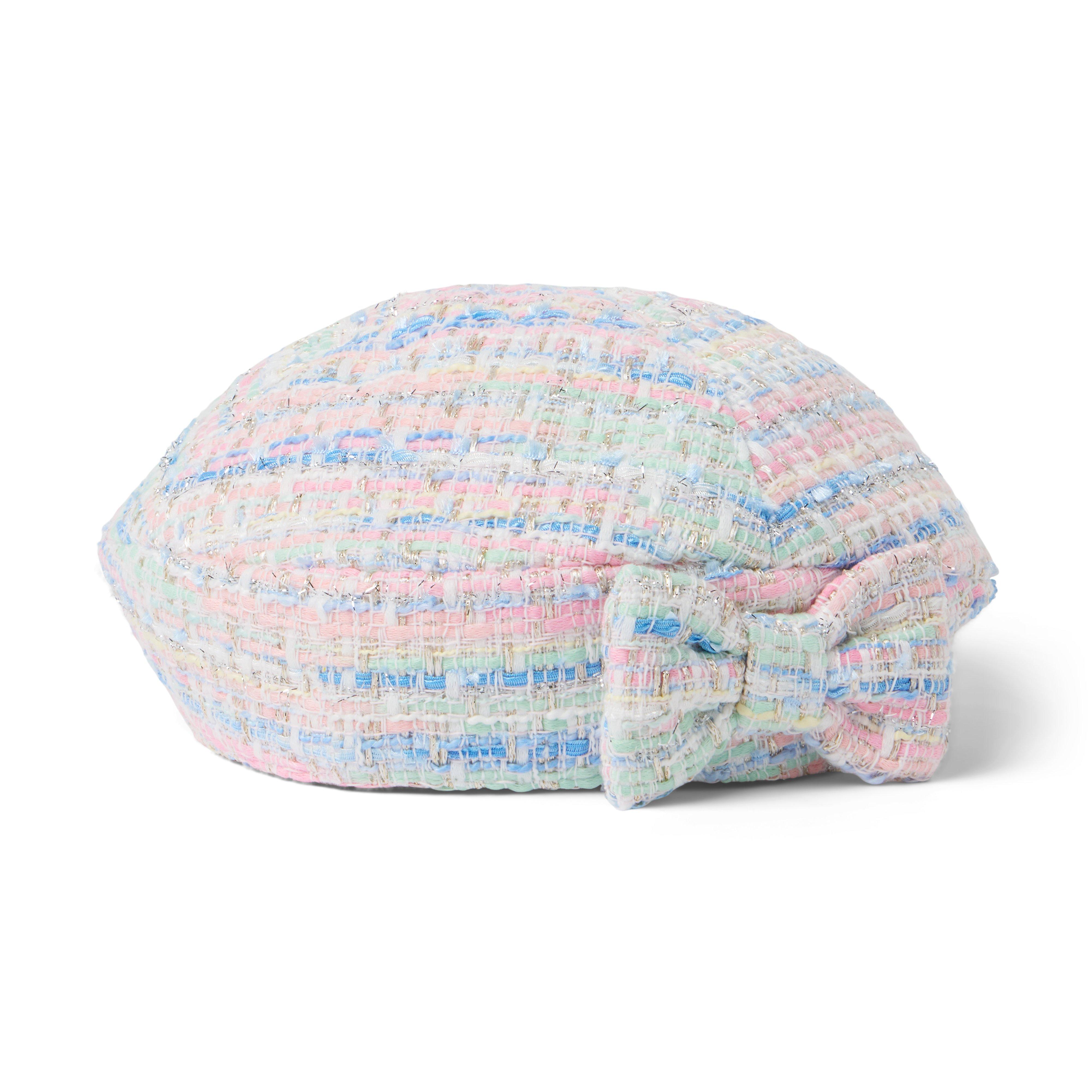 Janie and Jack Tweed Bow Beret