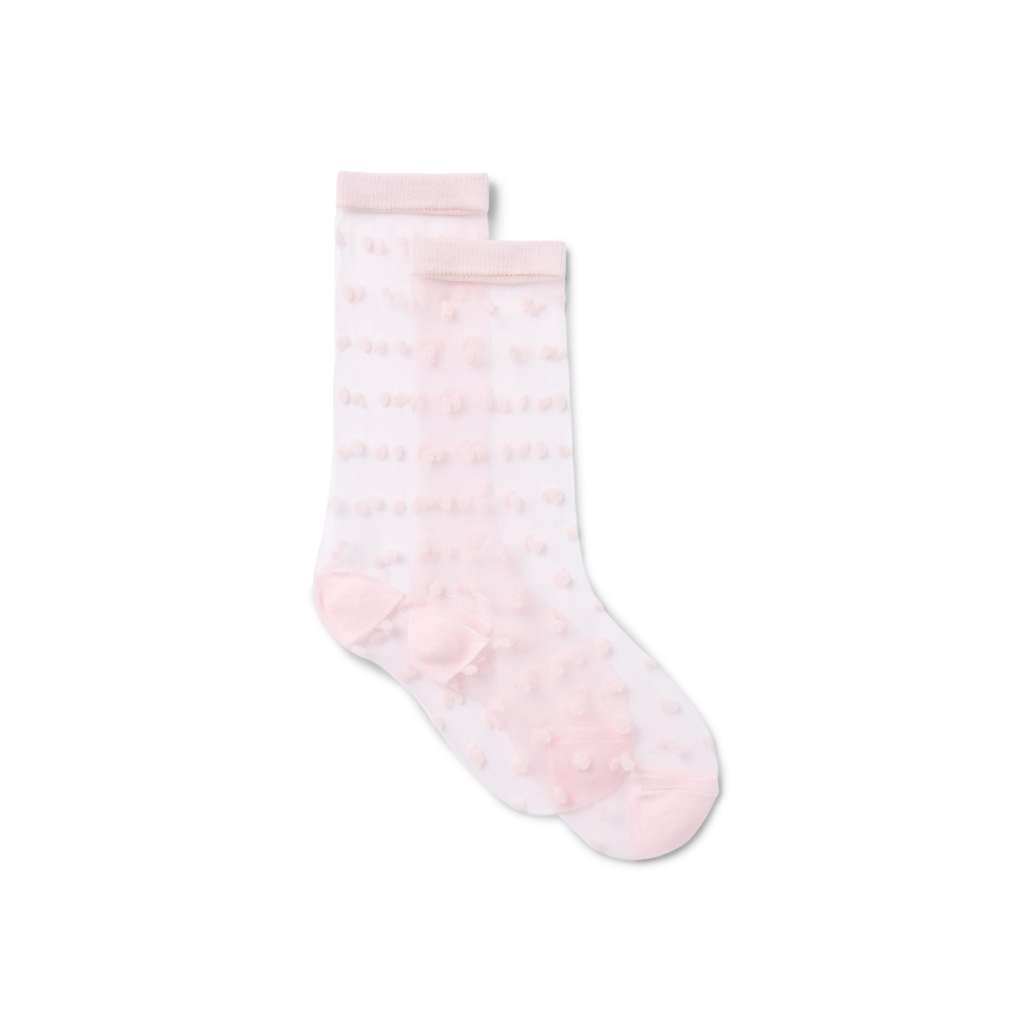 Janie and Jack Dot Sheer Sock