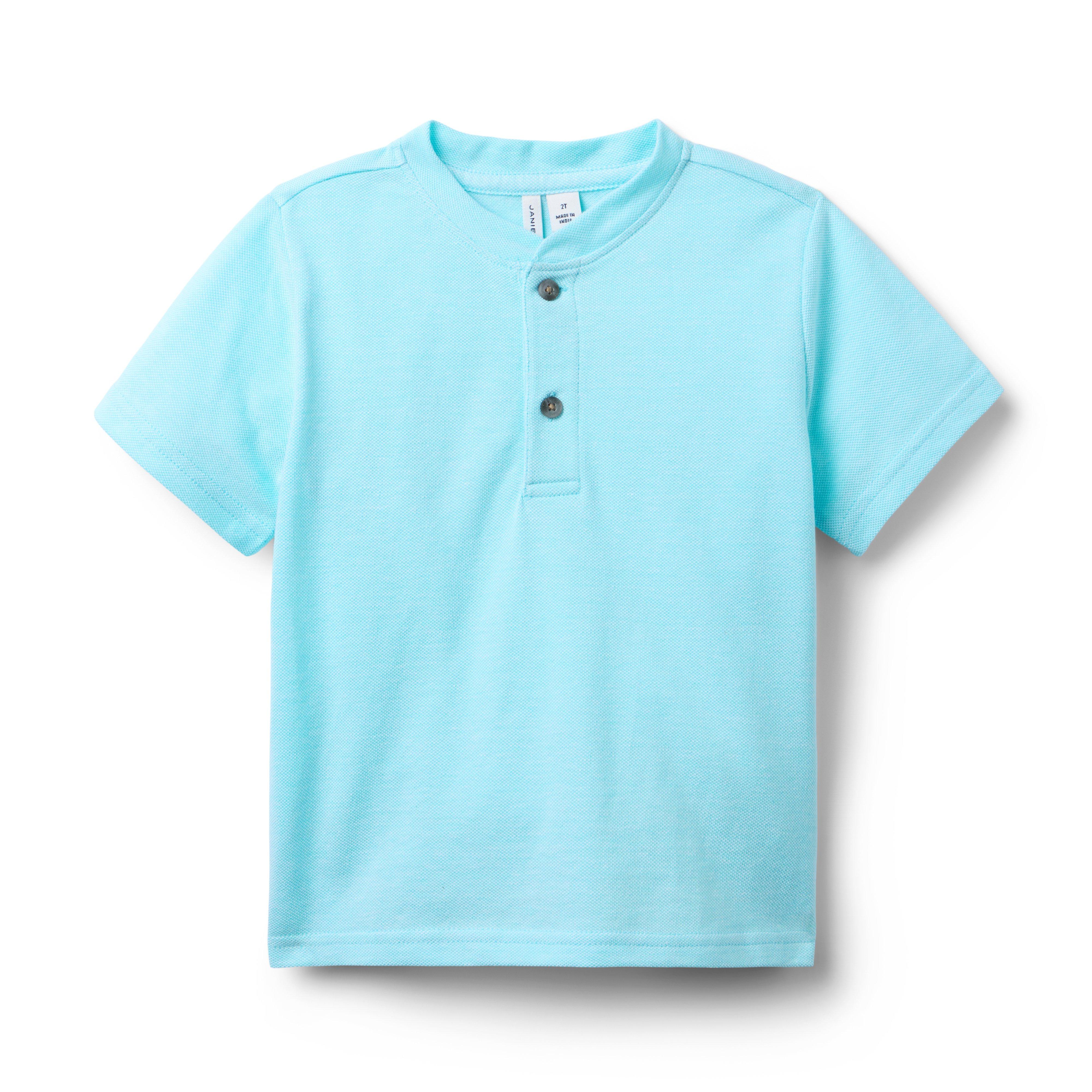 Janie and Jack Pique Henley Tee