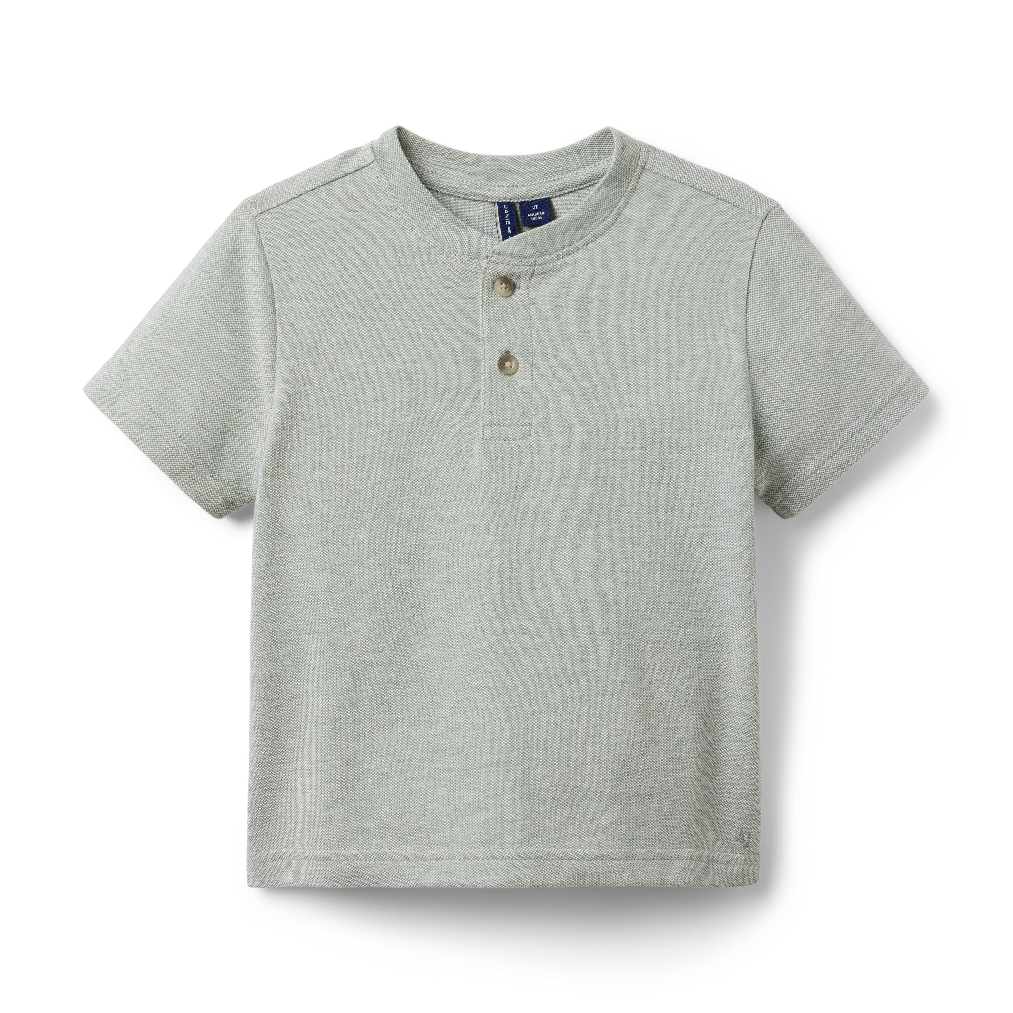 Janie and Jack Pique Henley Tee