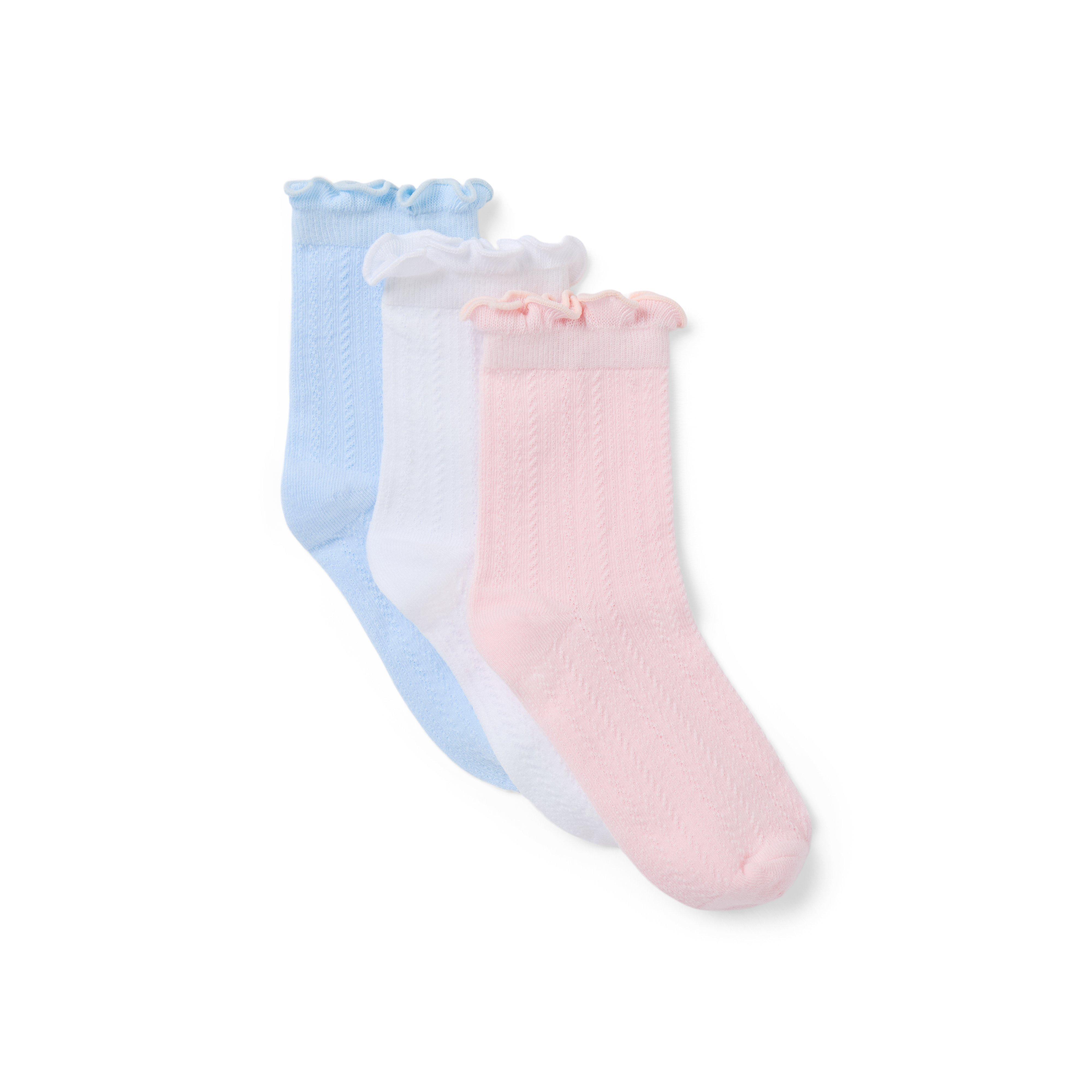 Janie and Jack Pointelle Sock 3-Pack
