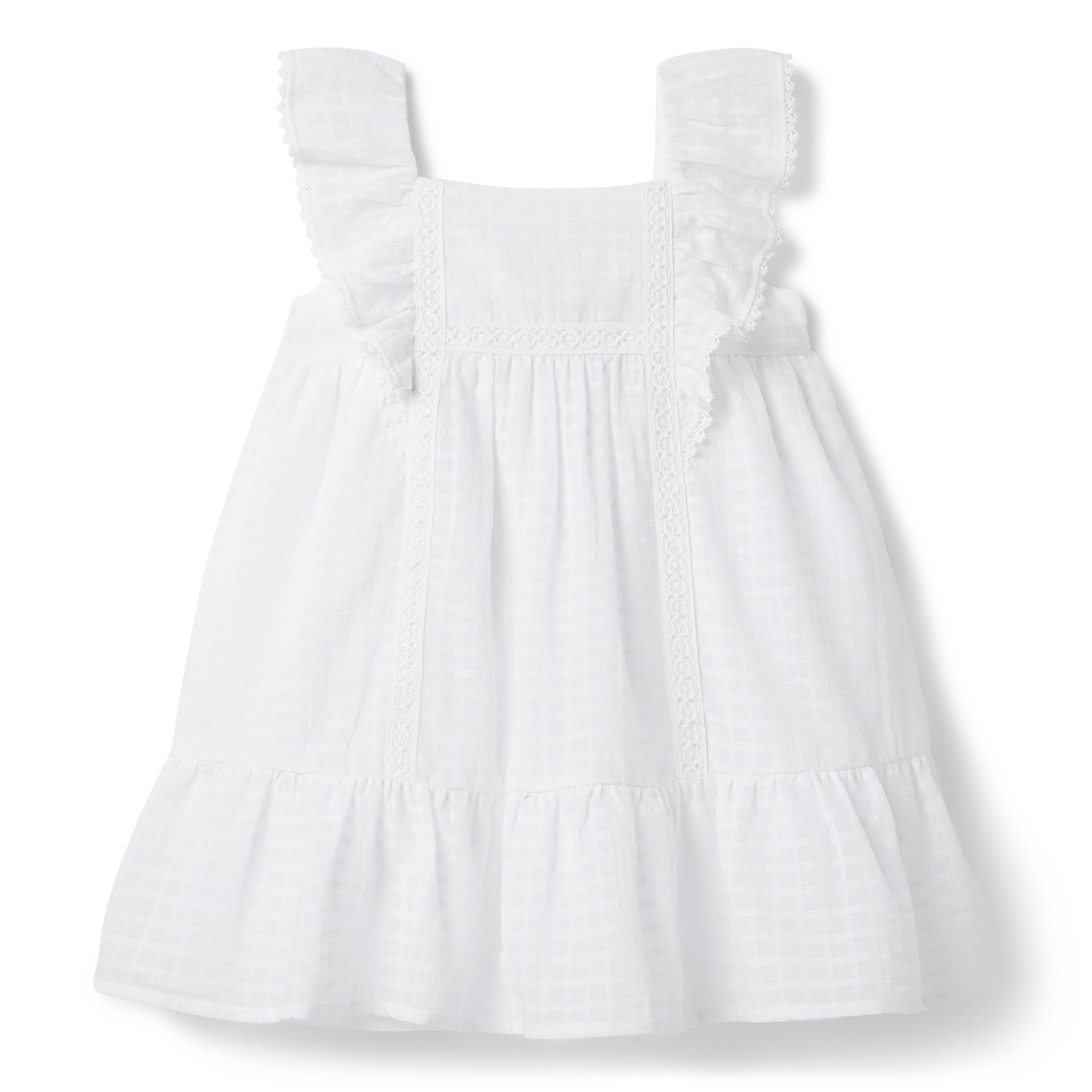 Janie and Jack Checked Ruffle Dress