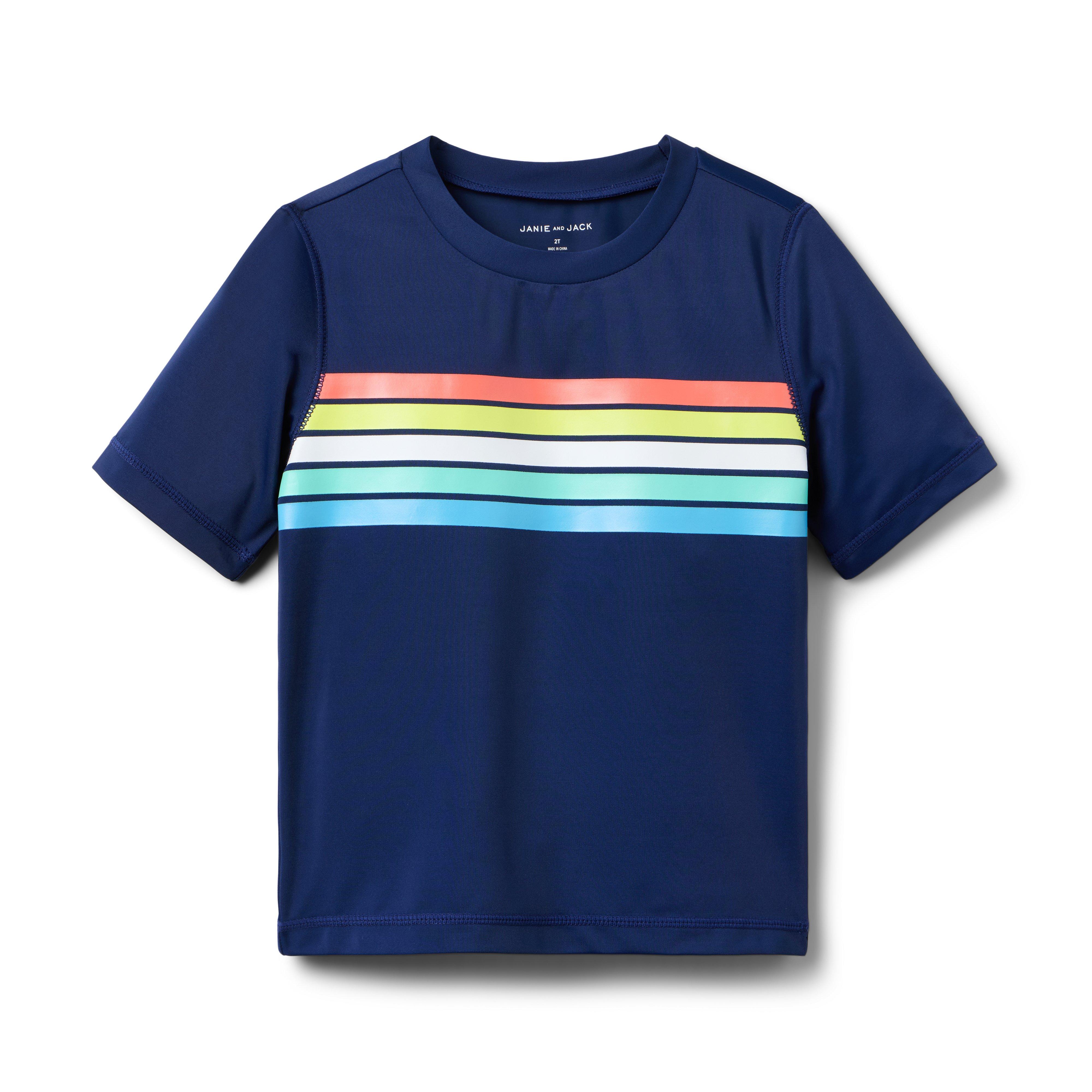 Janie and Jack Recycled Stripe Rash Guard