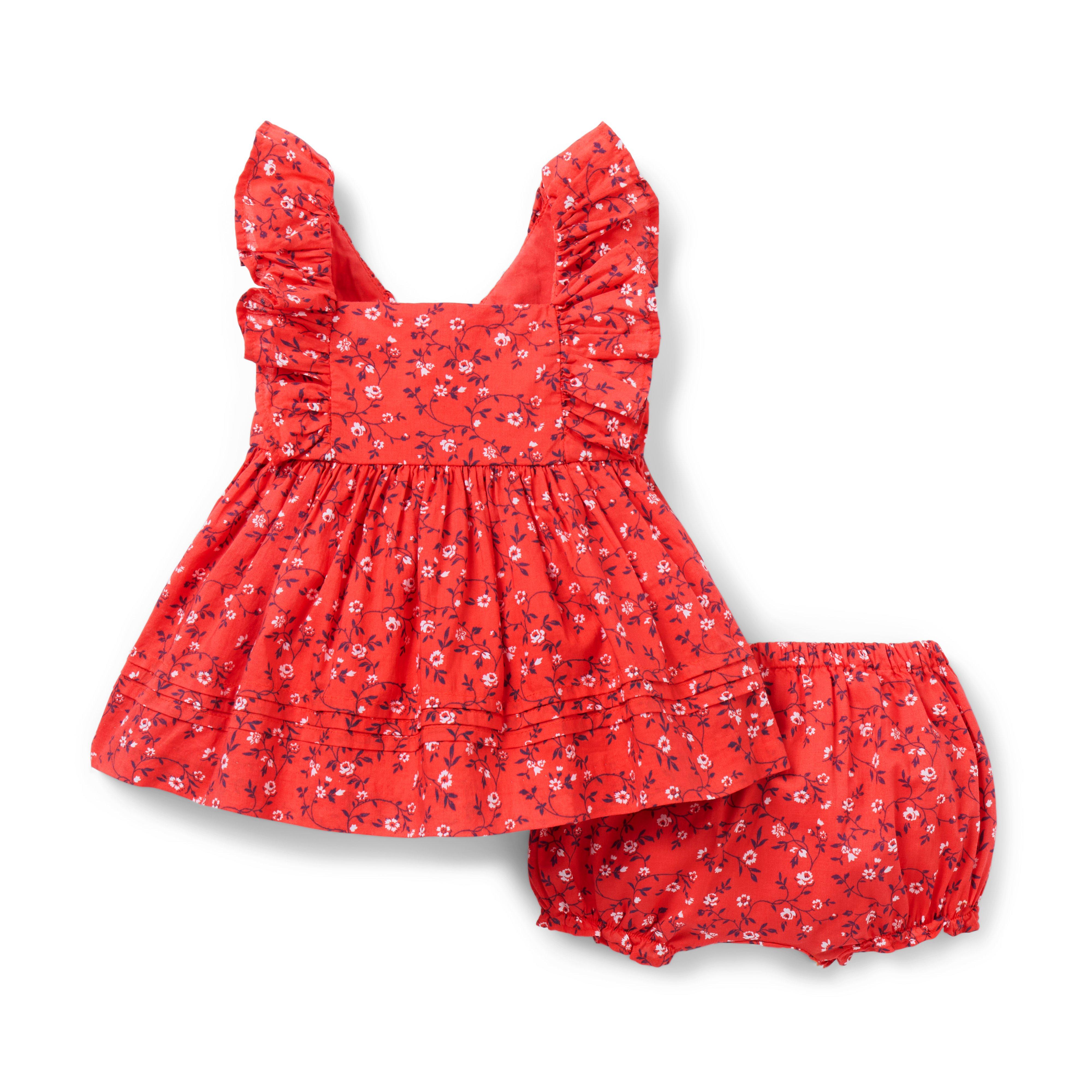 Janie and Jack Baby Ditsy Floral Pintuck Matching Set