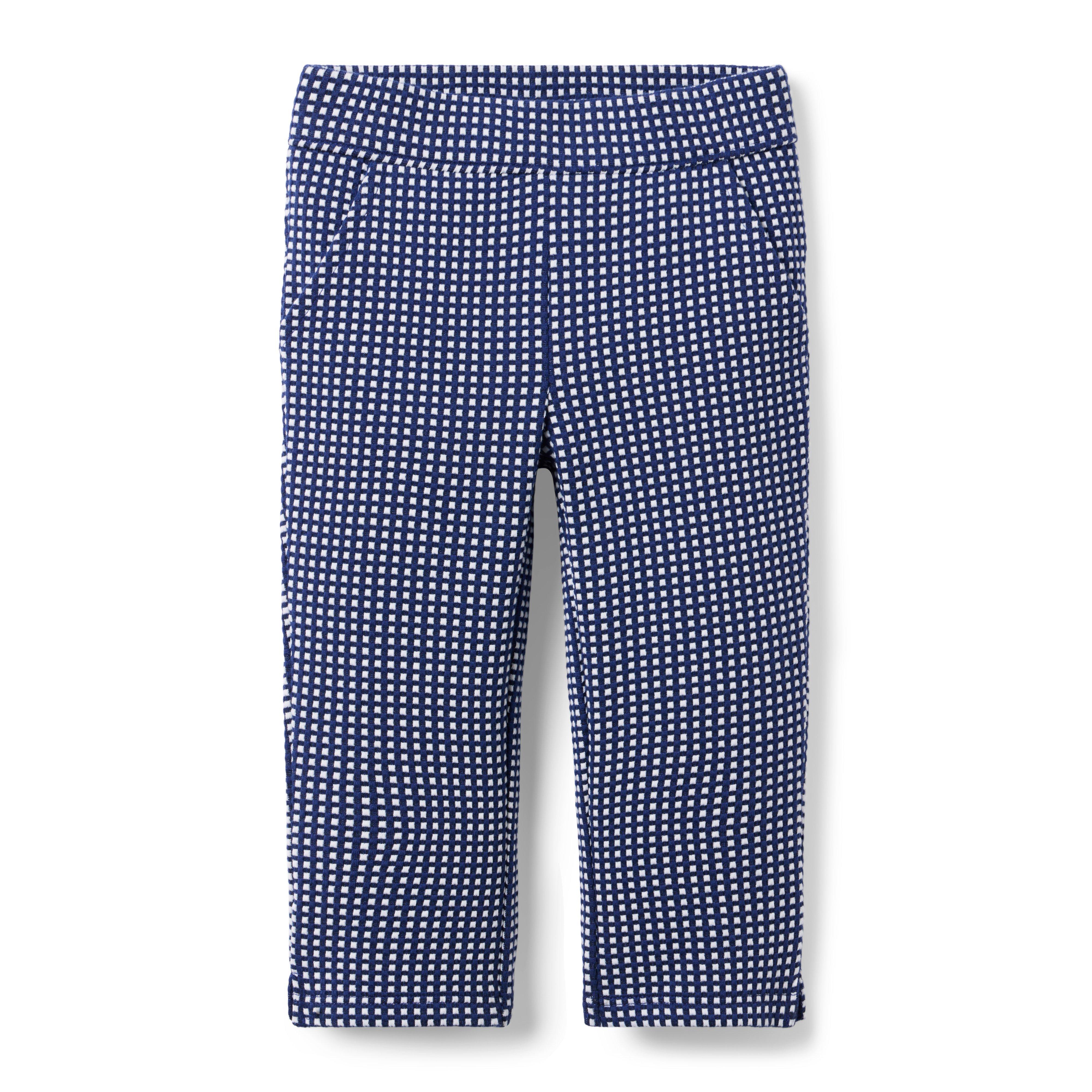 Janie and Jack Gingham Jacquard Pant