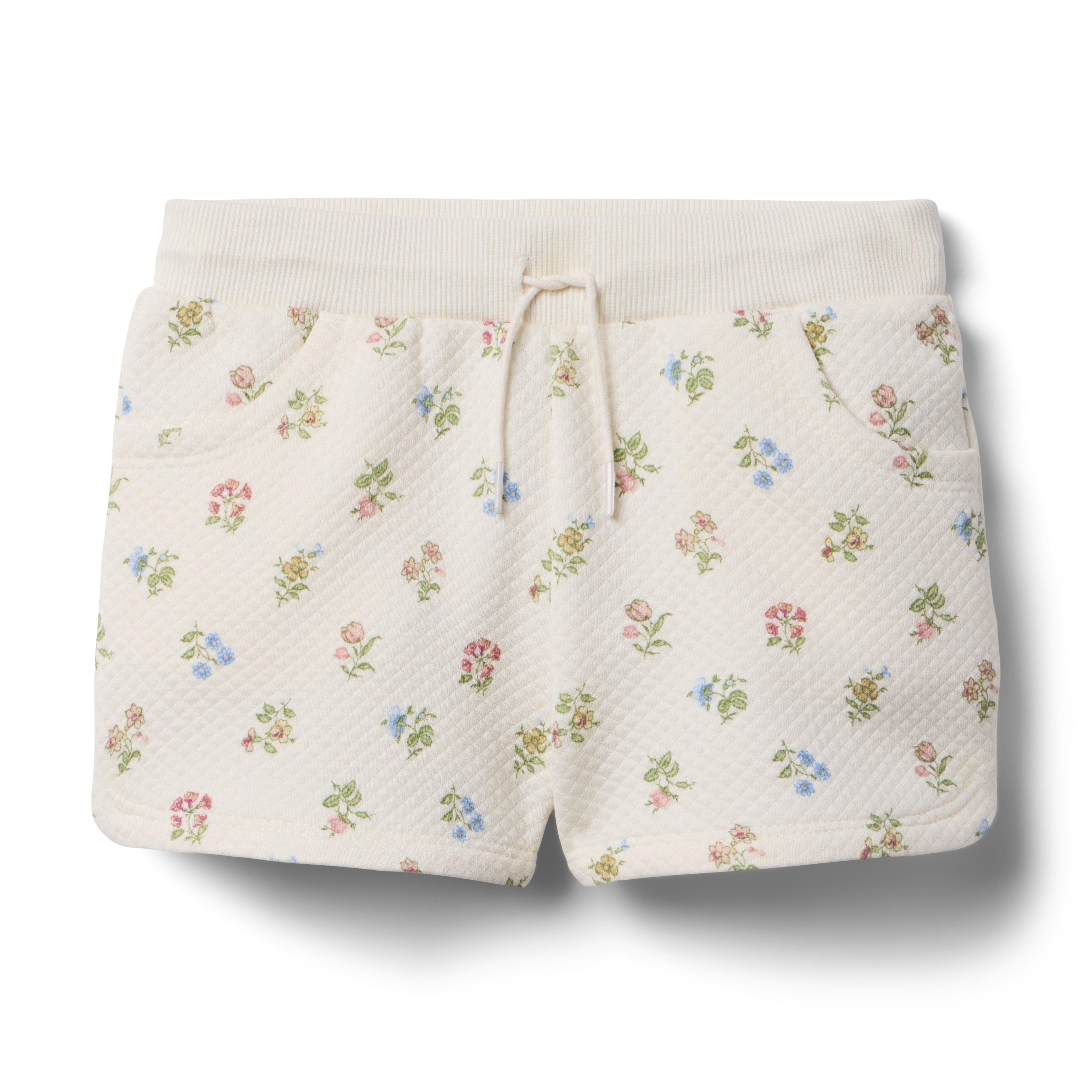 Janie and Jack Quilted Floral Short