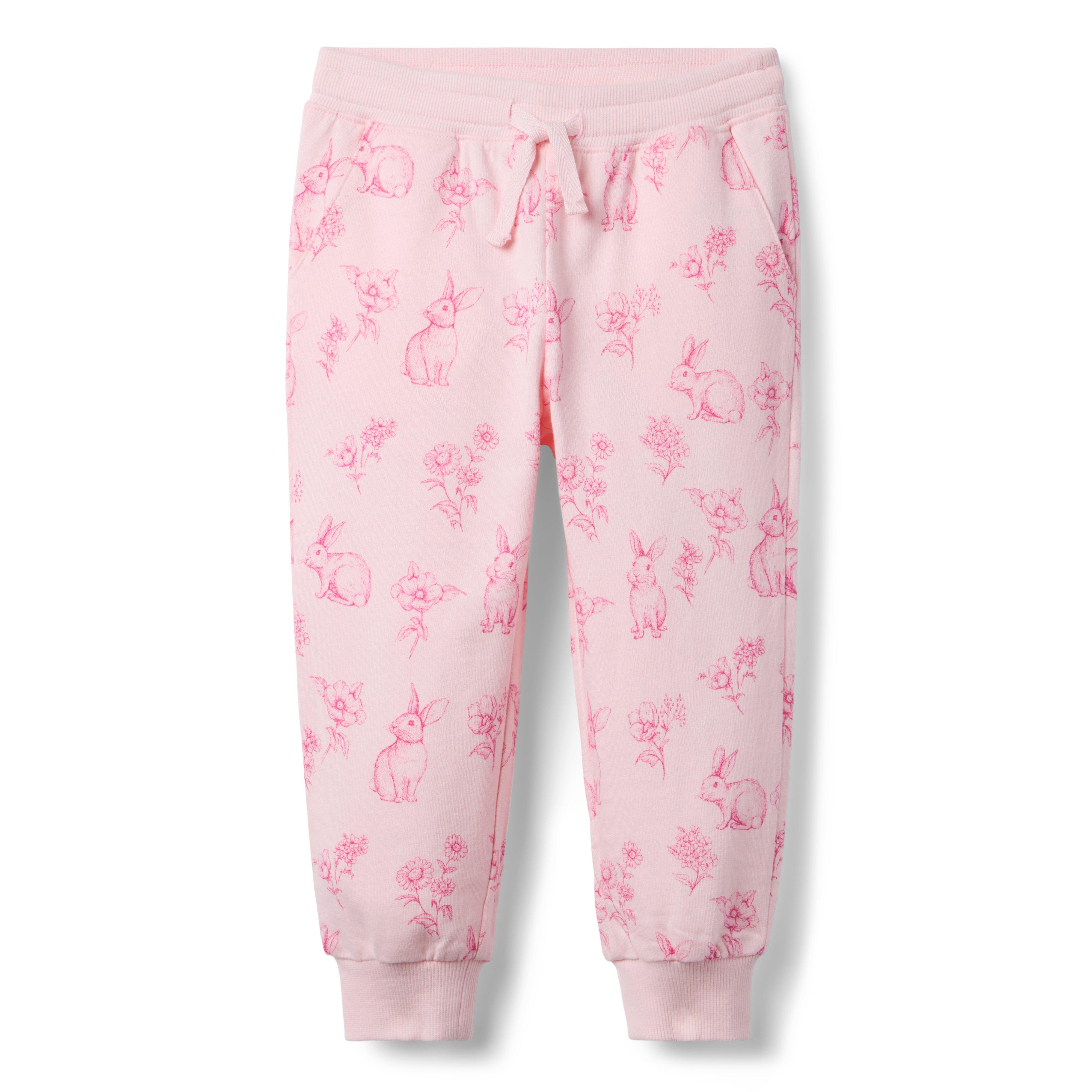 Janie and Jack Bunny Floral Jogger