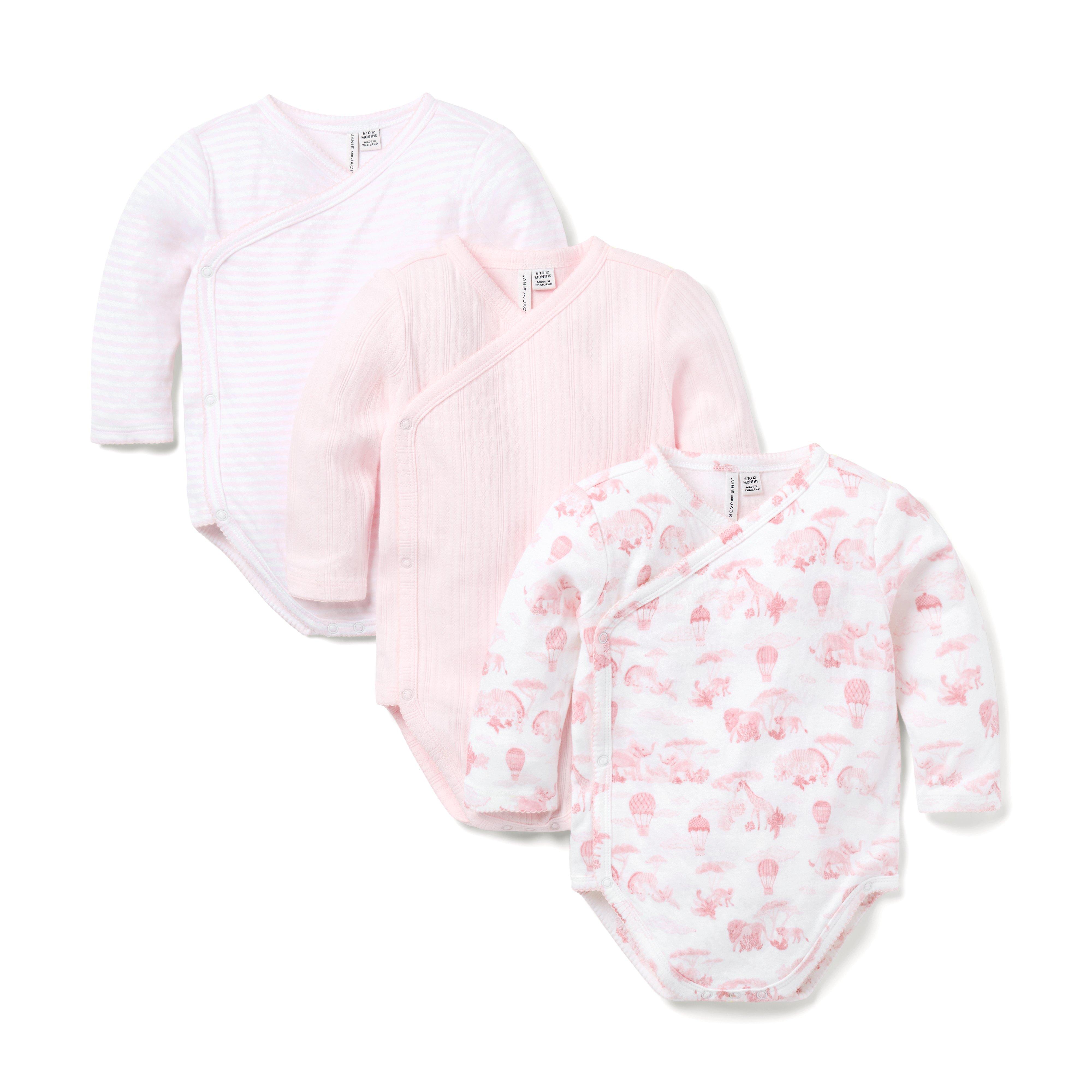 Janie and Jack Baby Wrap Bodysuit 3-Pack