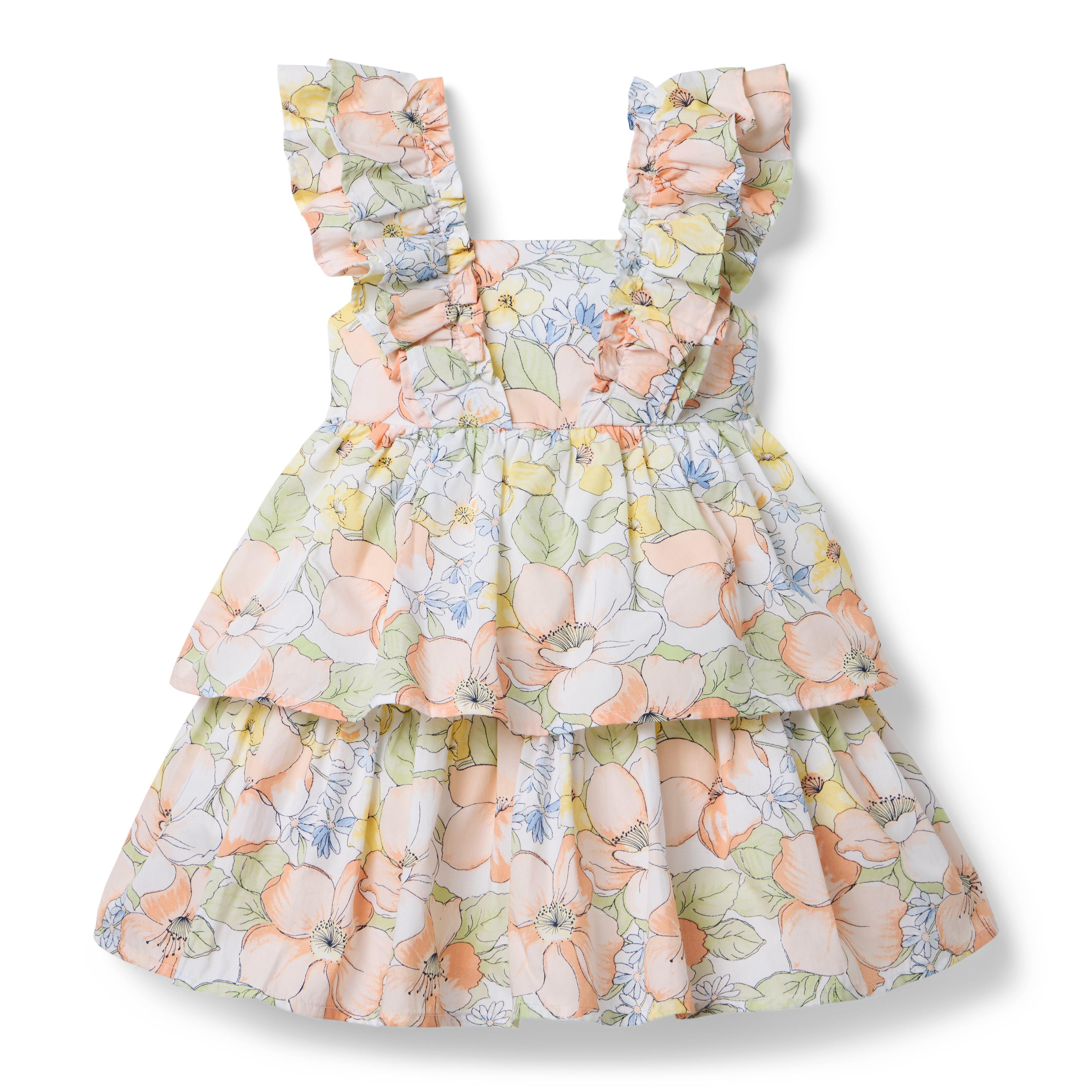 Janie and Jack Floral Tiered Dress