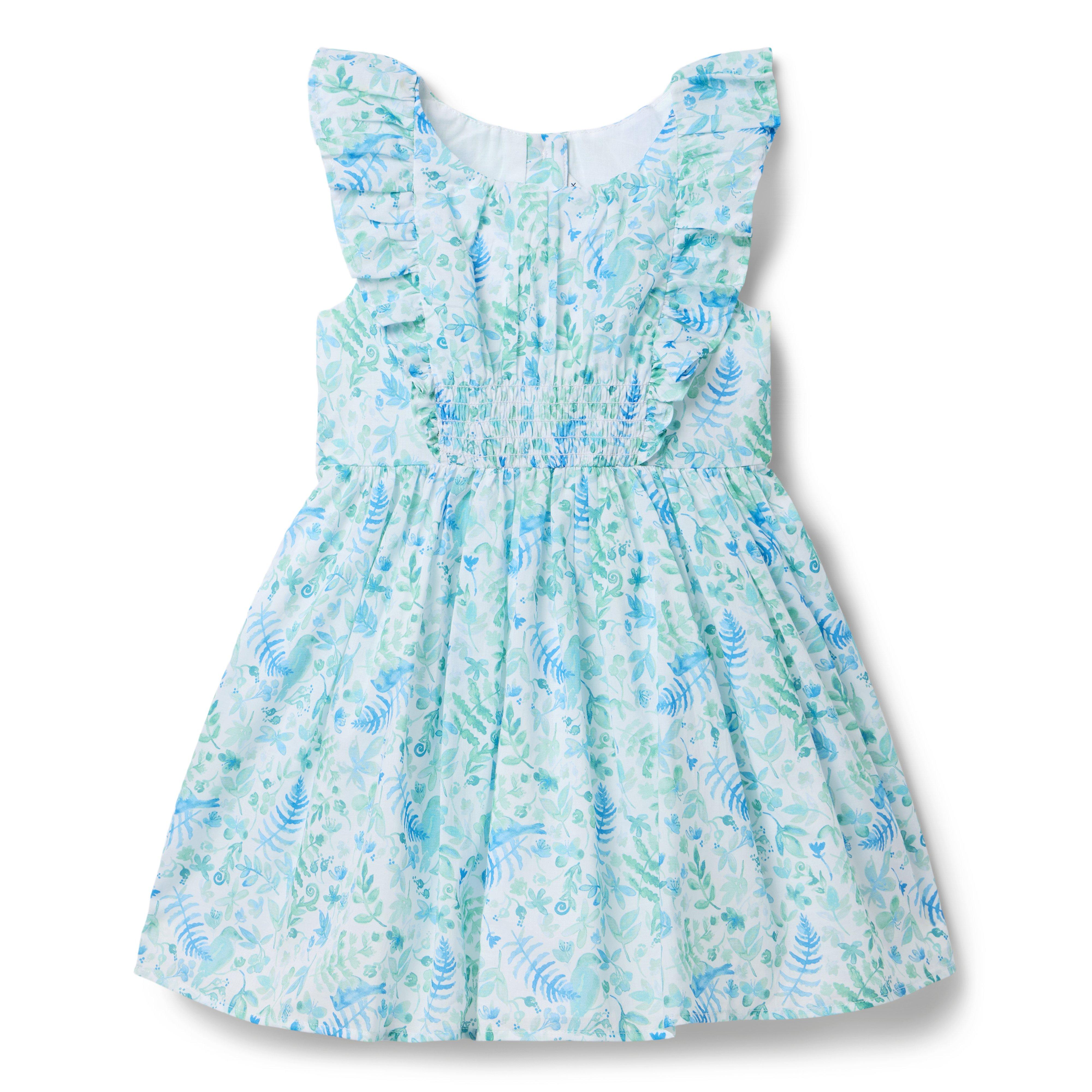 Janie and Jack Floral Flutter Sleeve Dress