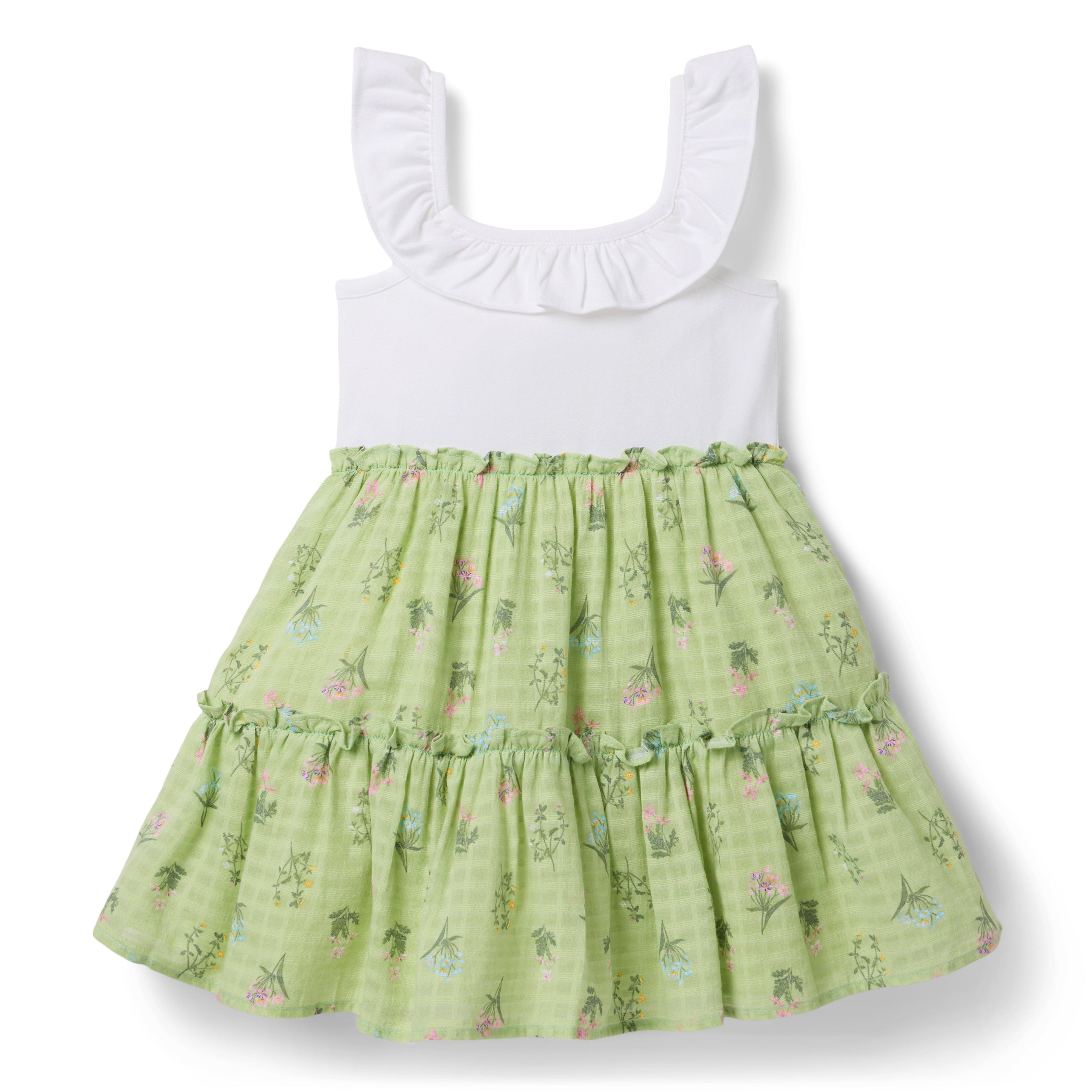 Janie and Jack Floral Ruffle Dress