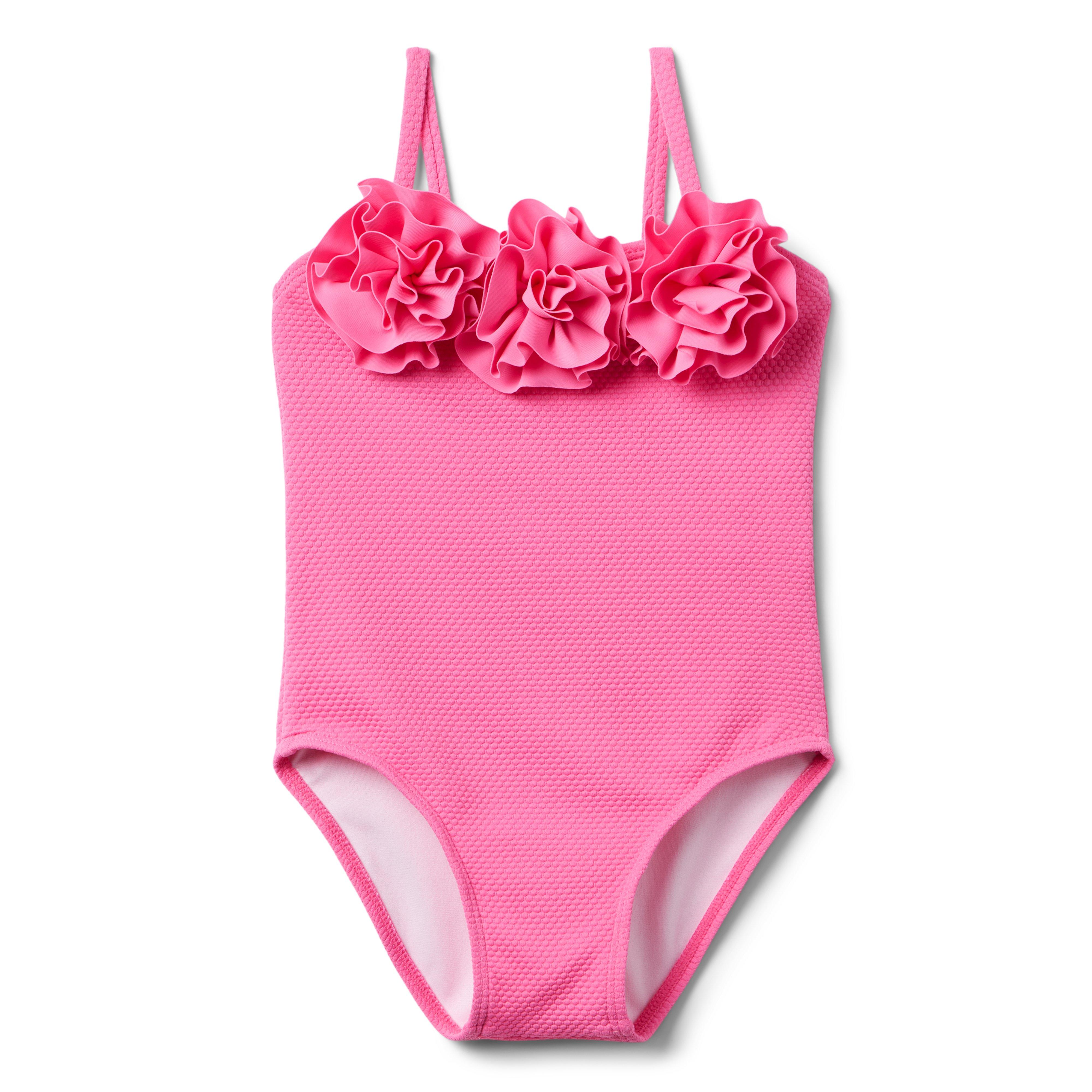 Janie and Jack Recycled Rosette Swimsuit