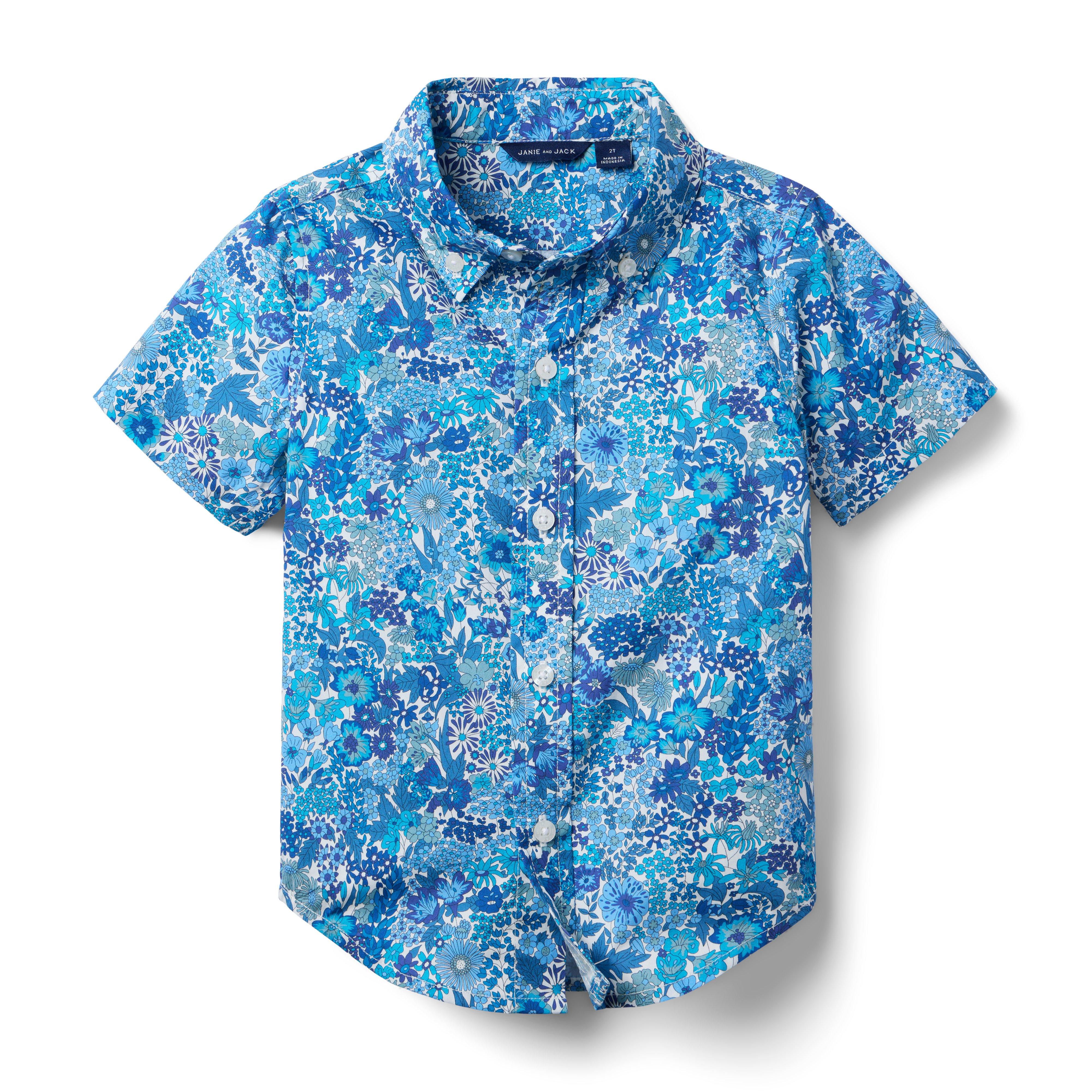 Janie and Jack Margaret Annie Shirt Made With Liberty Fabric