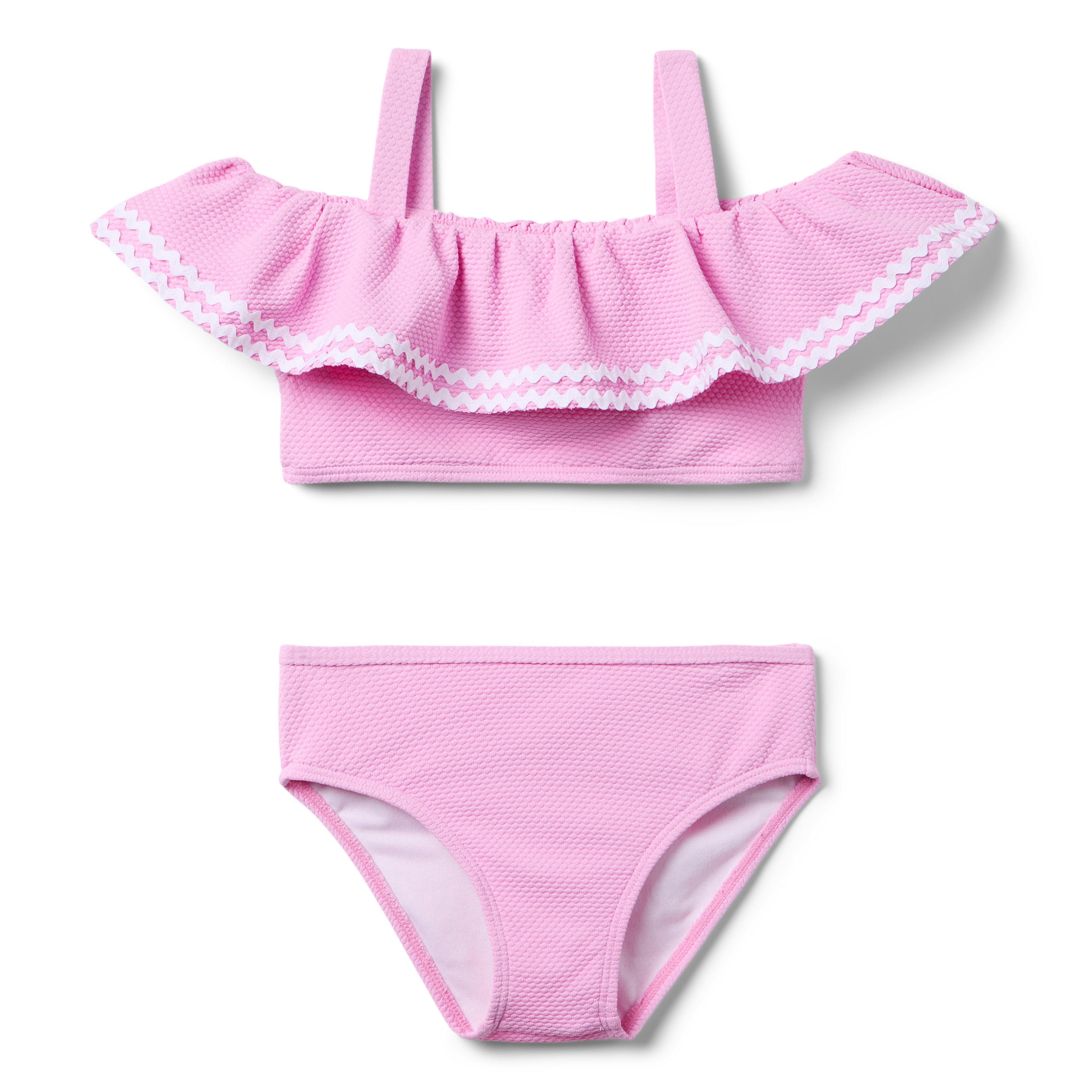 Janie and Jack Recycled Ric Rac Ruffle 2-Piece Swimsuit