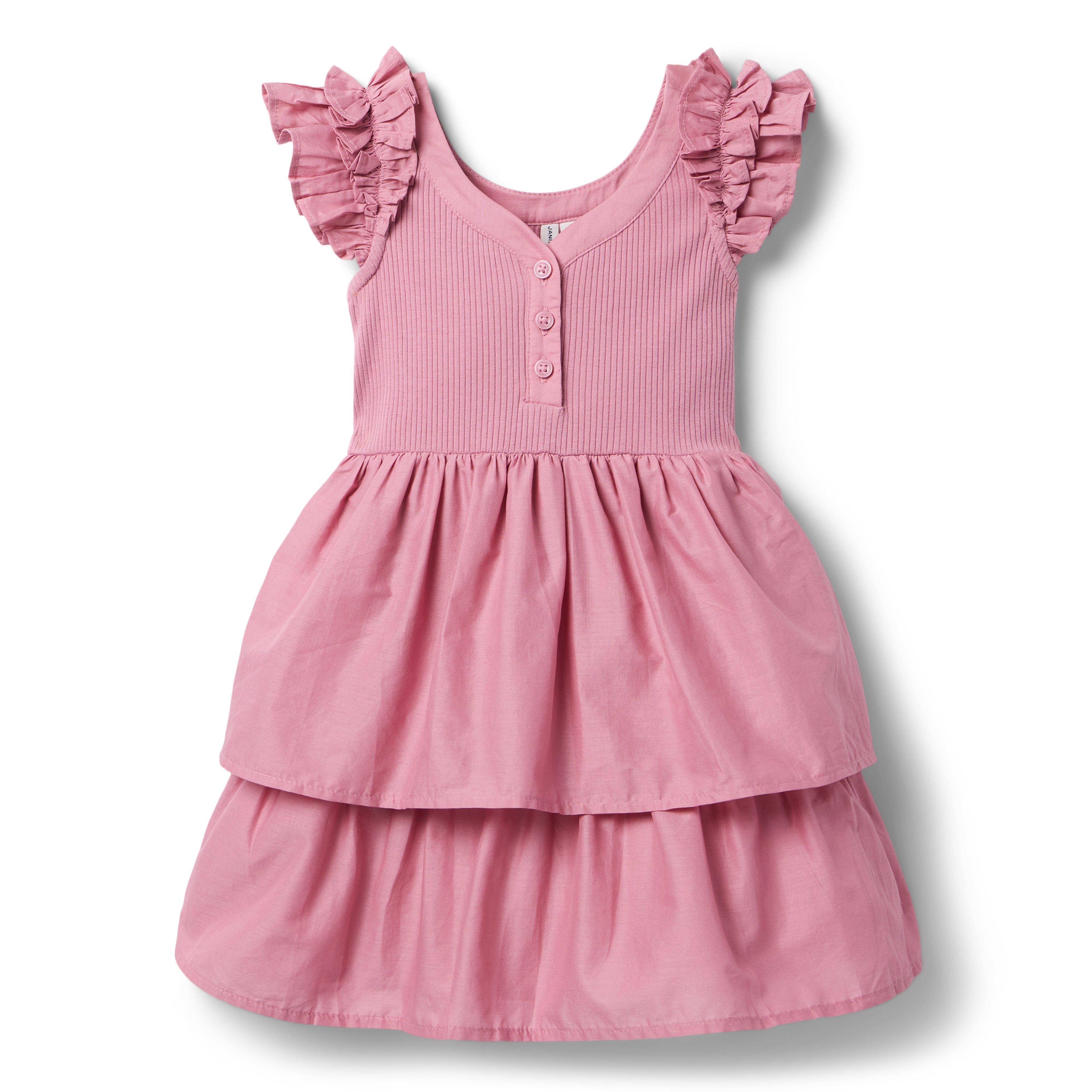 Janie and Jack The Ribbed Ruffle Dress
