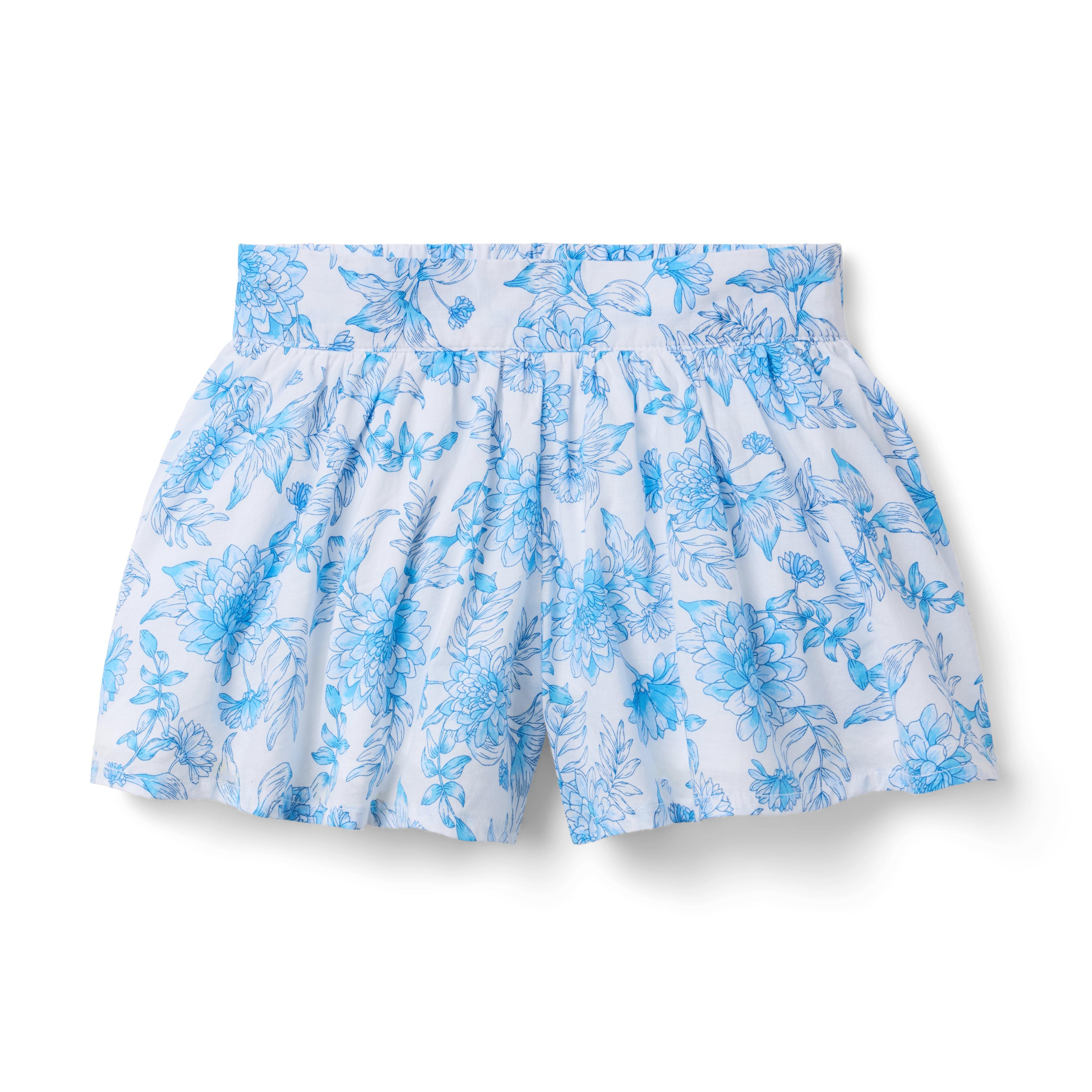 Janie and Jack Floral Pleated Breeze Short