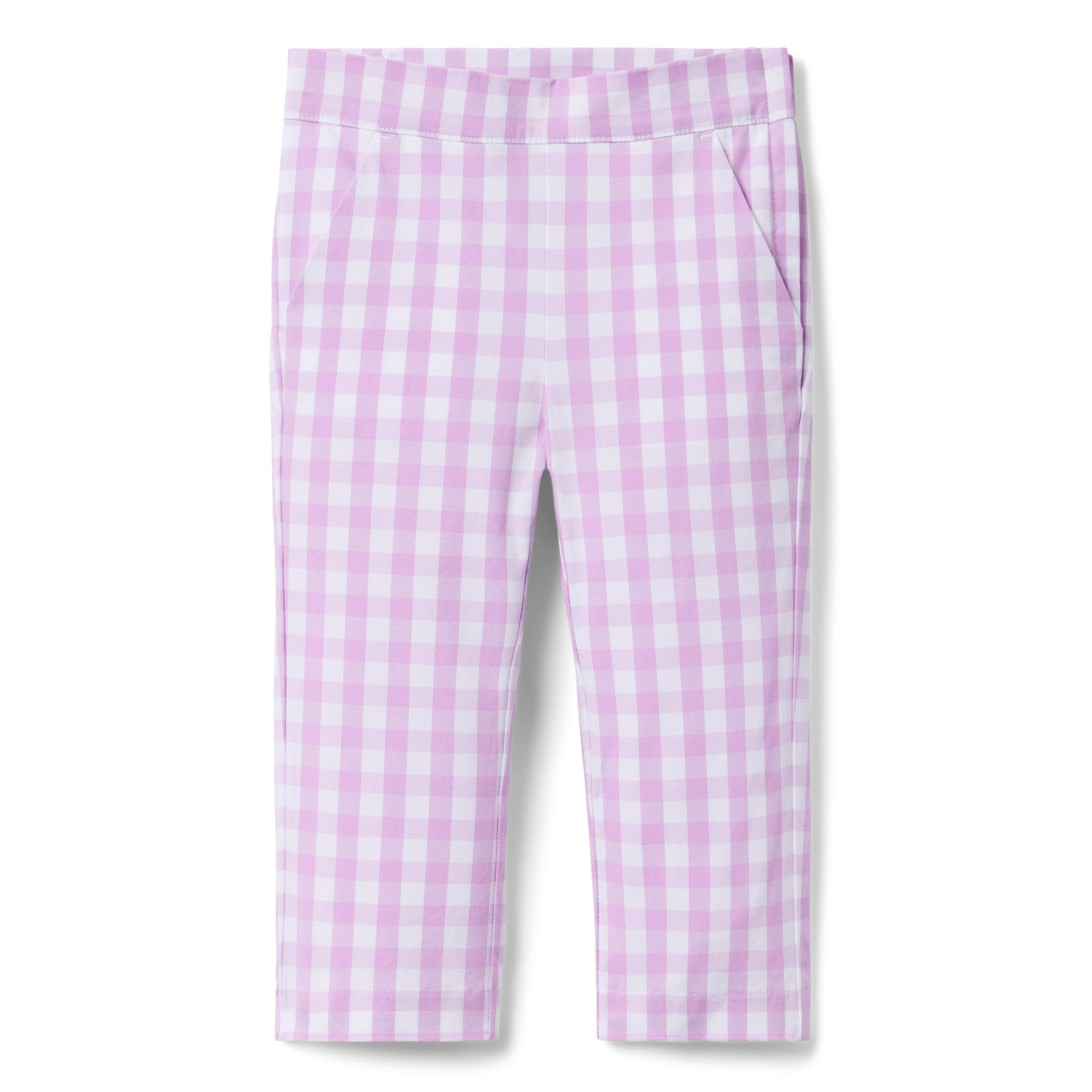 Janie and Jack Gingham Canvas Pant