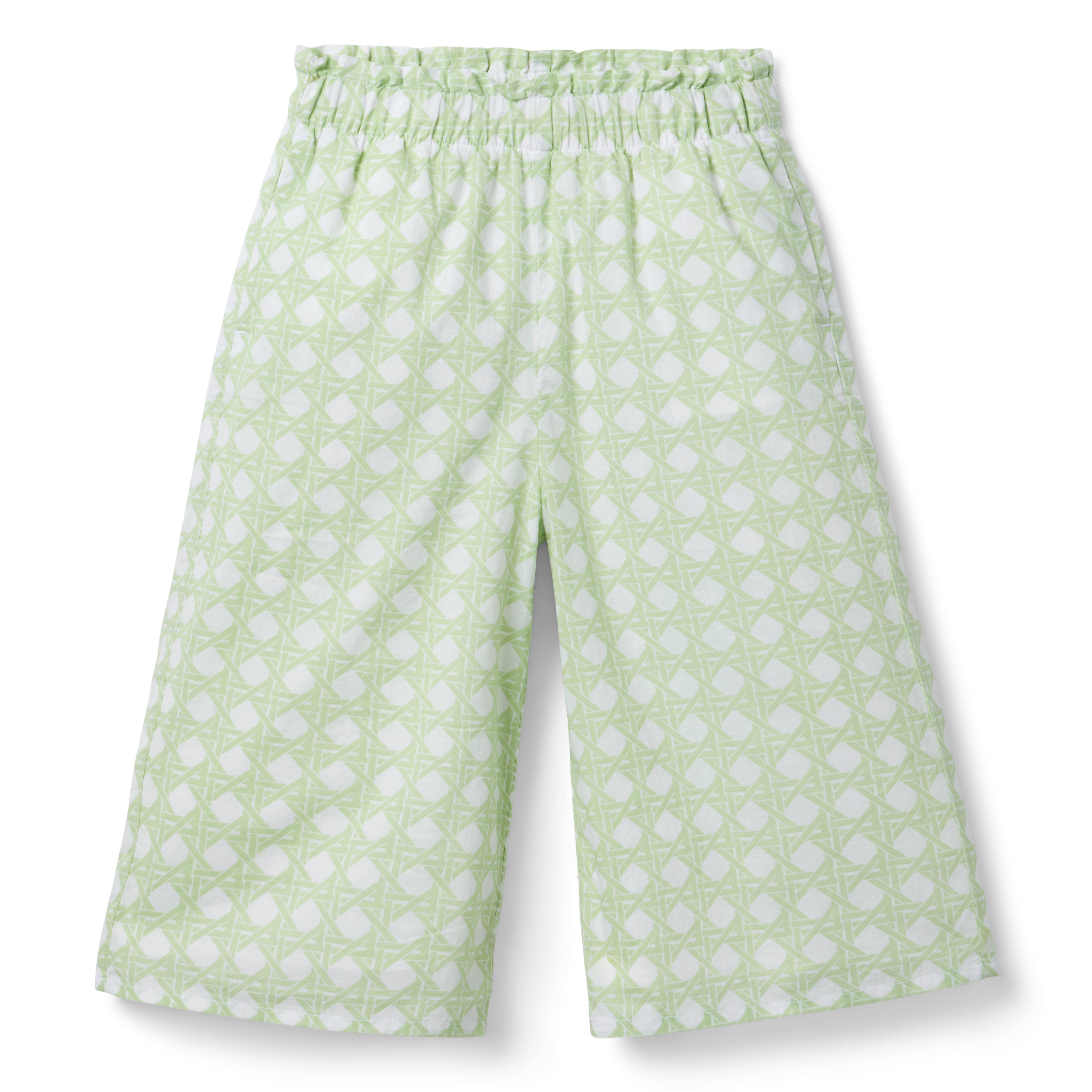 Janie and Jack Checked Wide Leg Pant