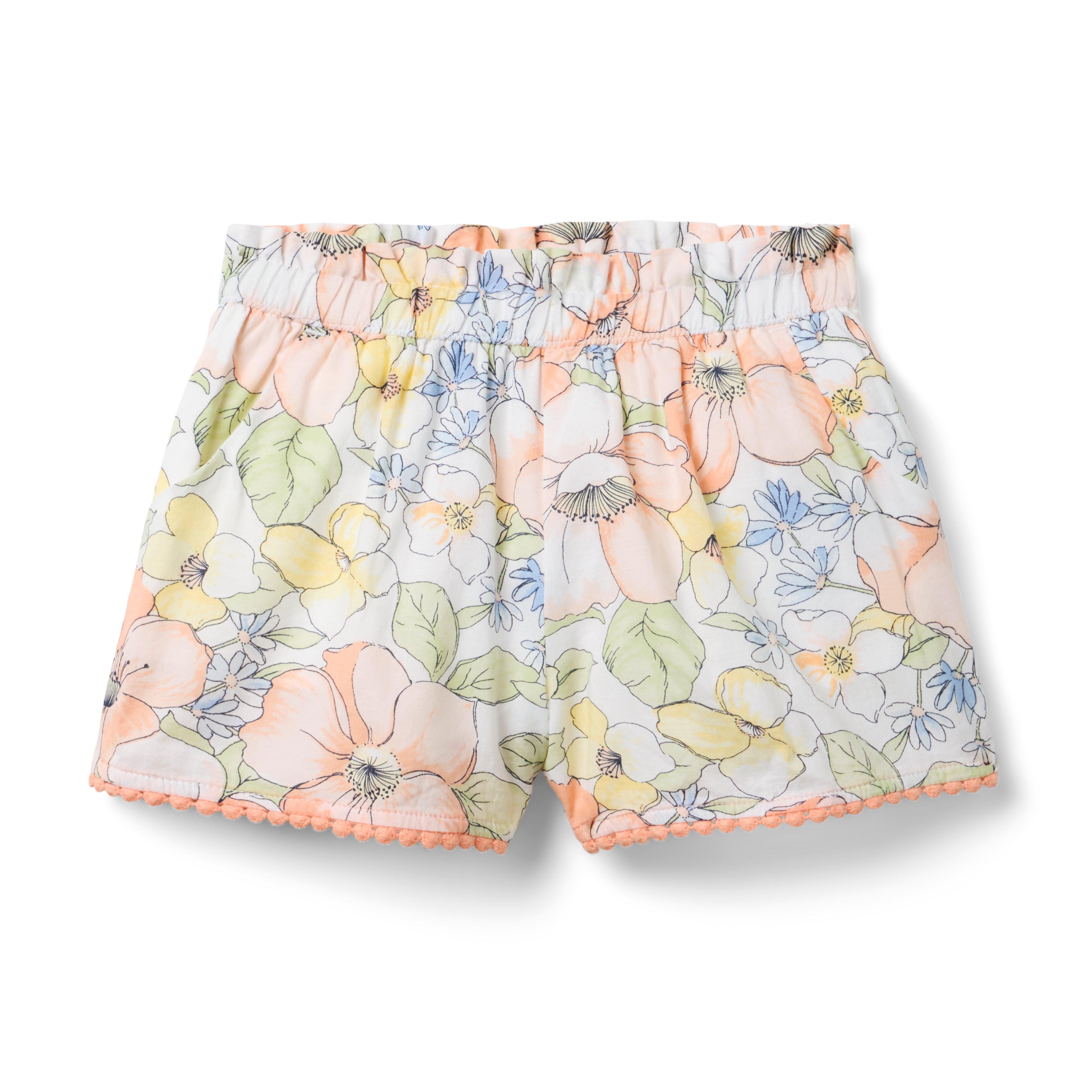 Janie and Jack Floral Circle Trim Short