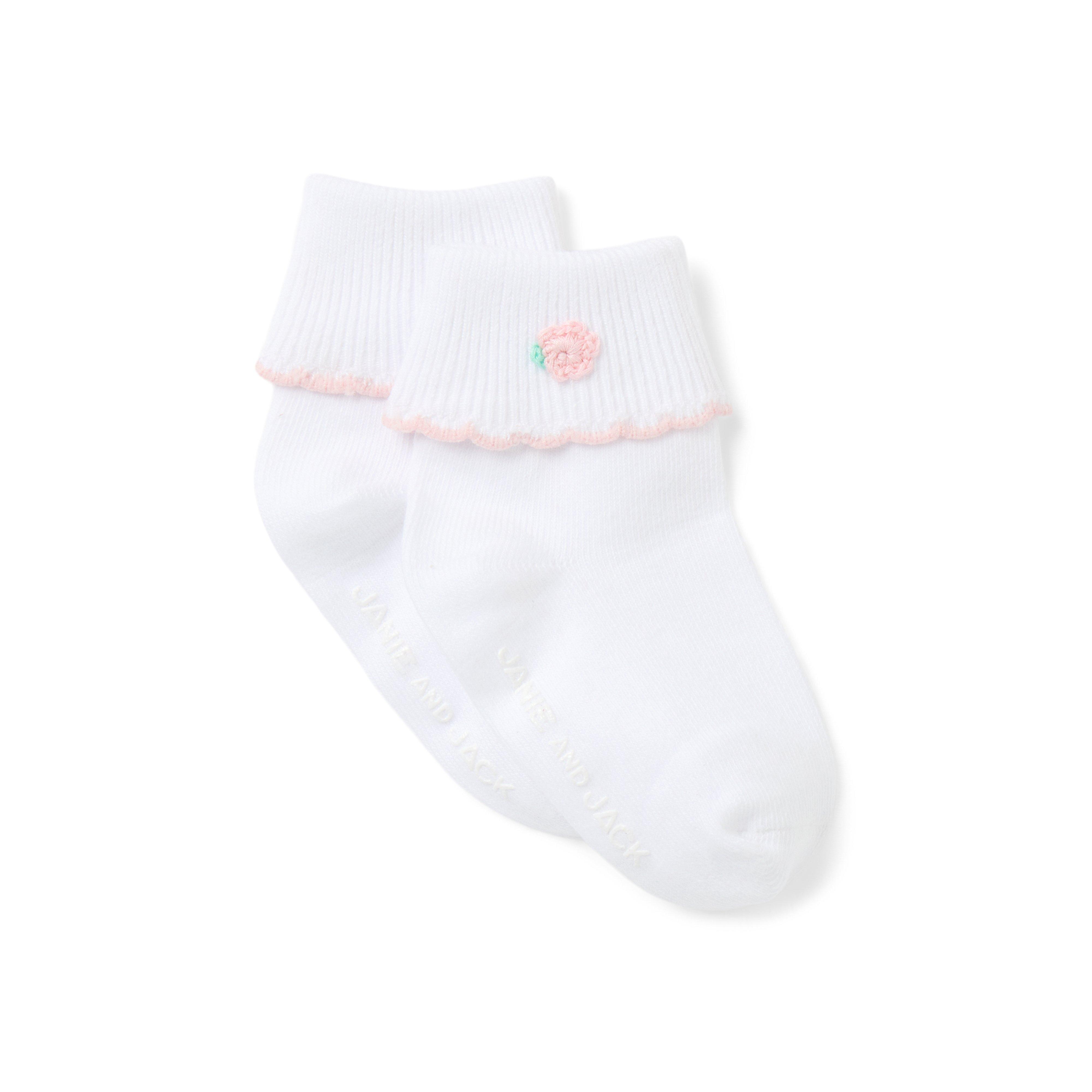 Janie and Jack Baby Rosette Sock