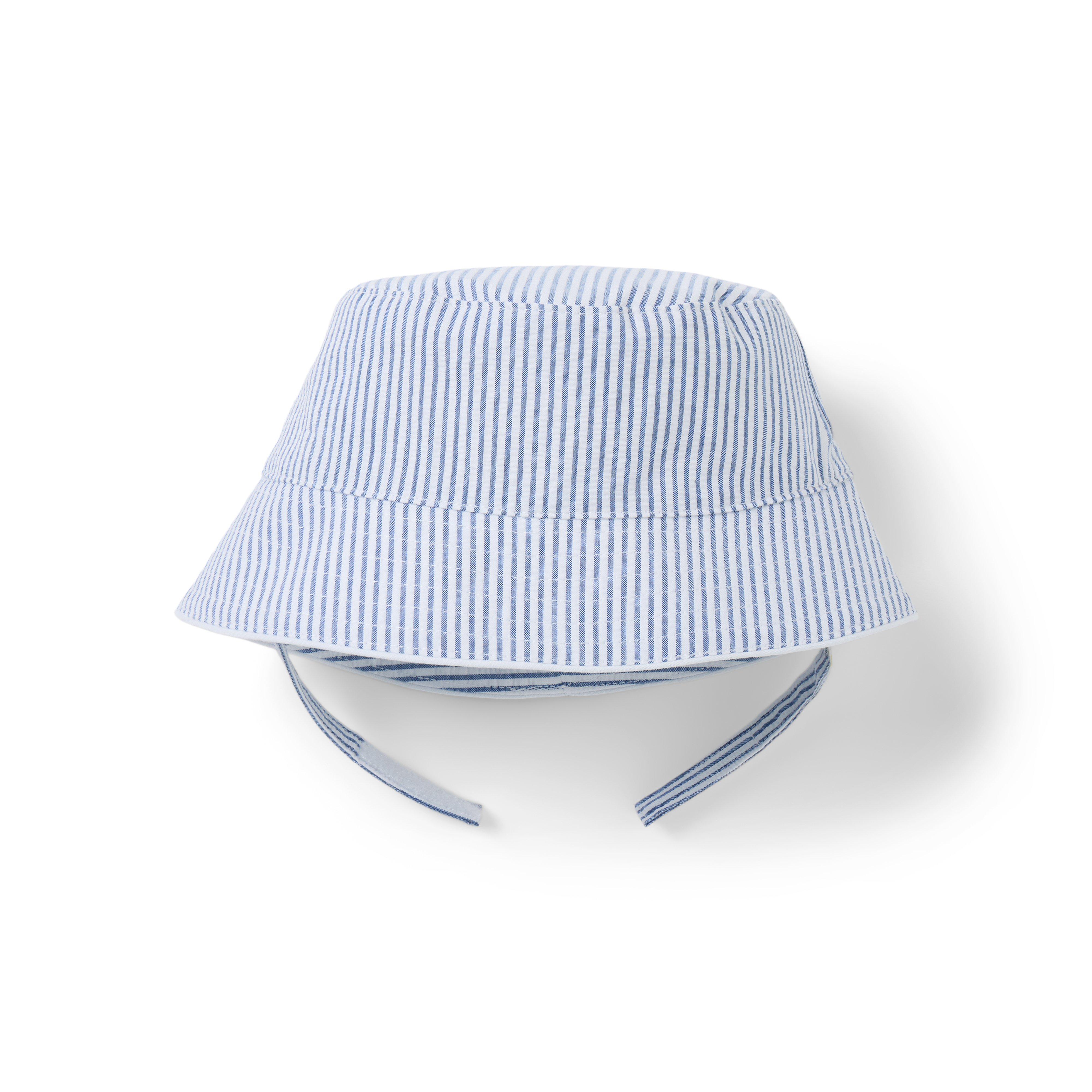 Janie and Jack Baby Striped Seersucker Bucket Hat