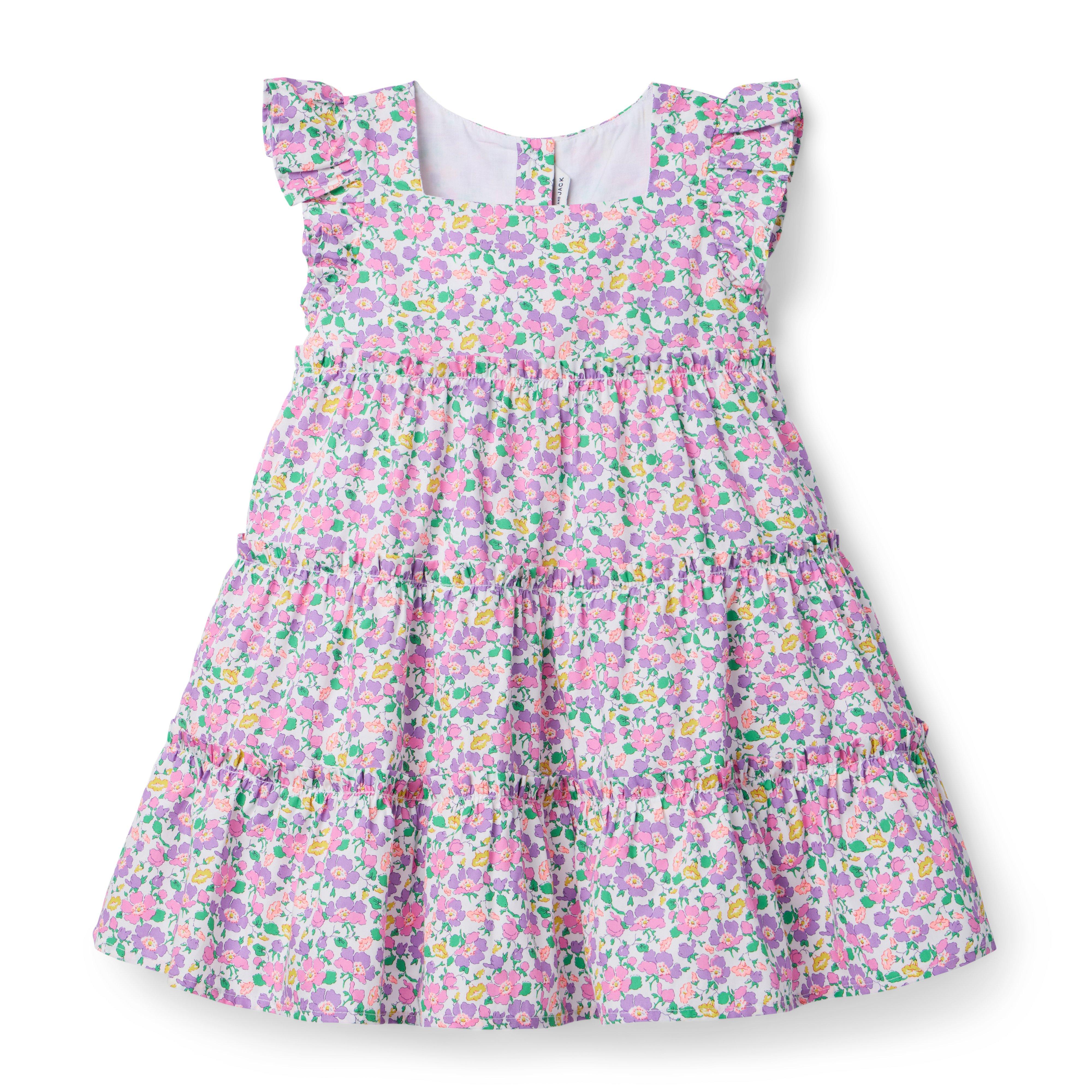 Janie and Jack Mrs. Stoneley Dress Made With Liberty Fabric