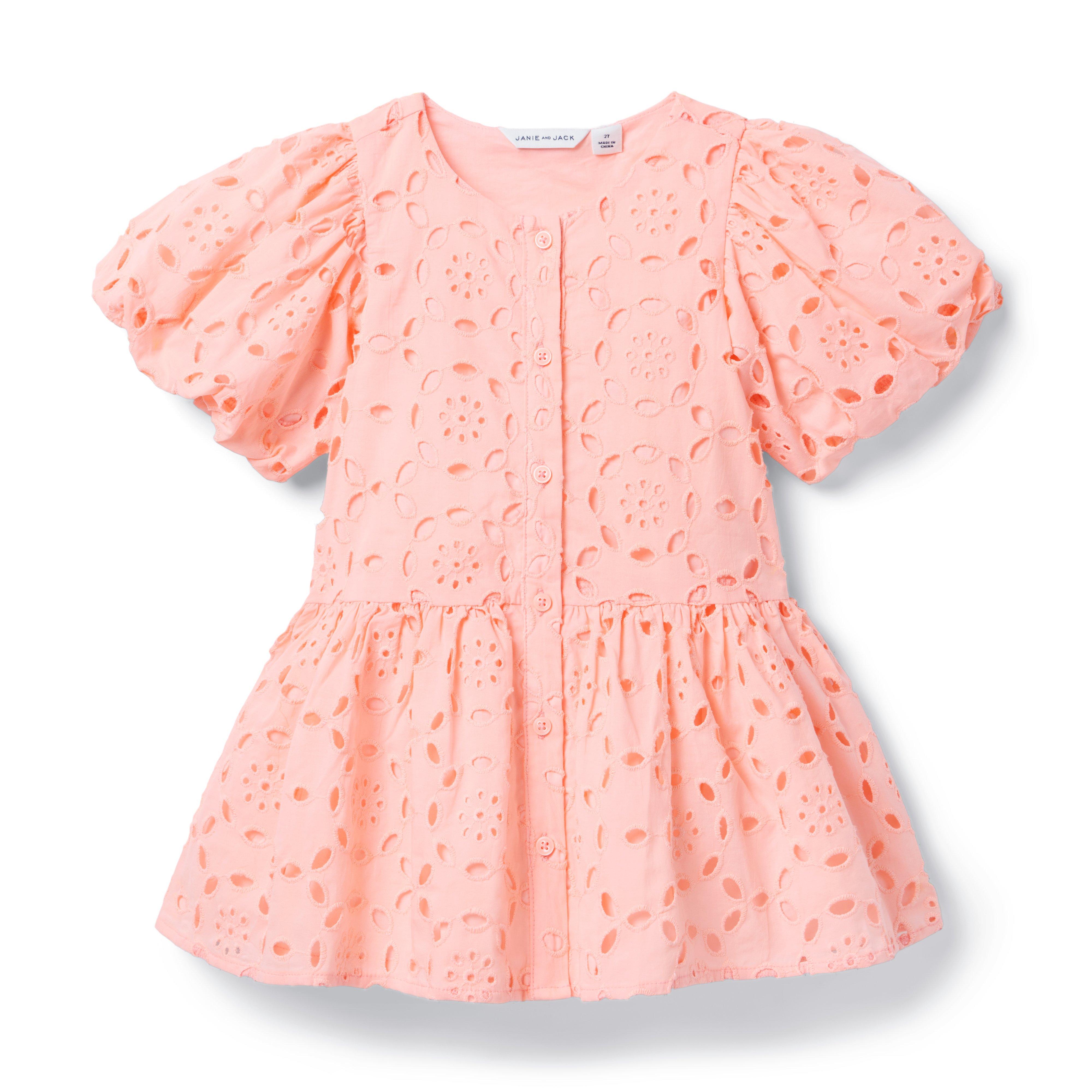 Janie and Jack Serena Williams x Janie and Jack Peach Point Matching Dress