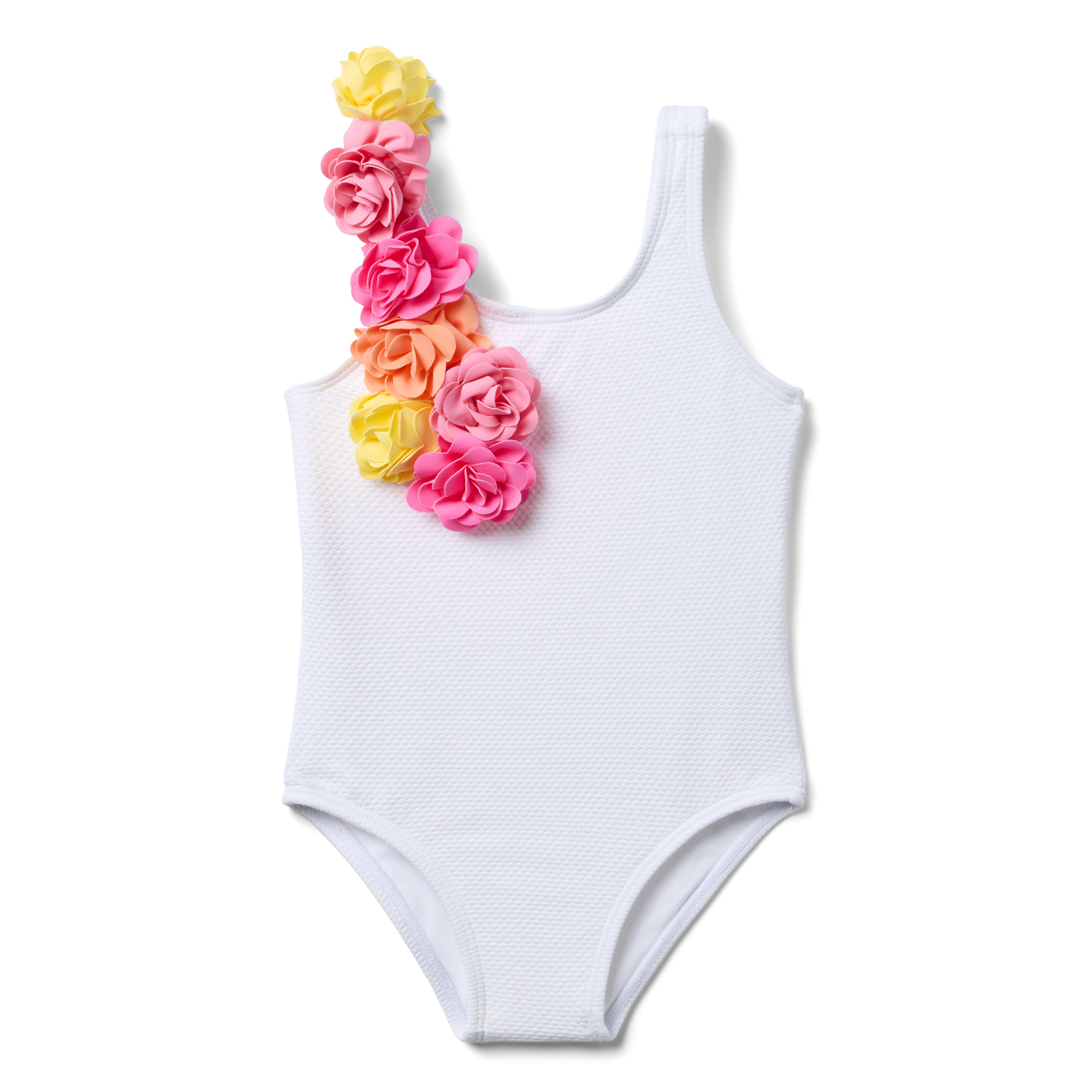 Janie and Jack Serena Williams x Janie and Jack Rosette Recycled Swimsuit