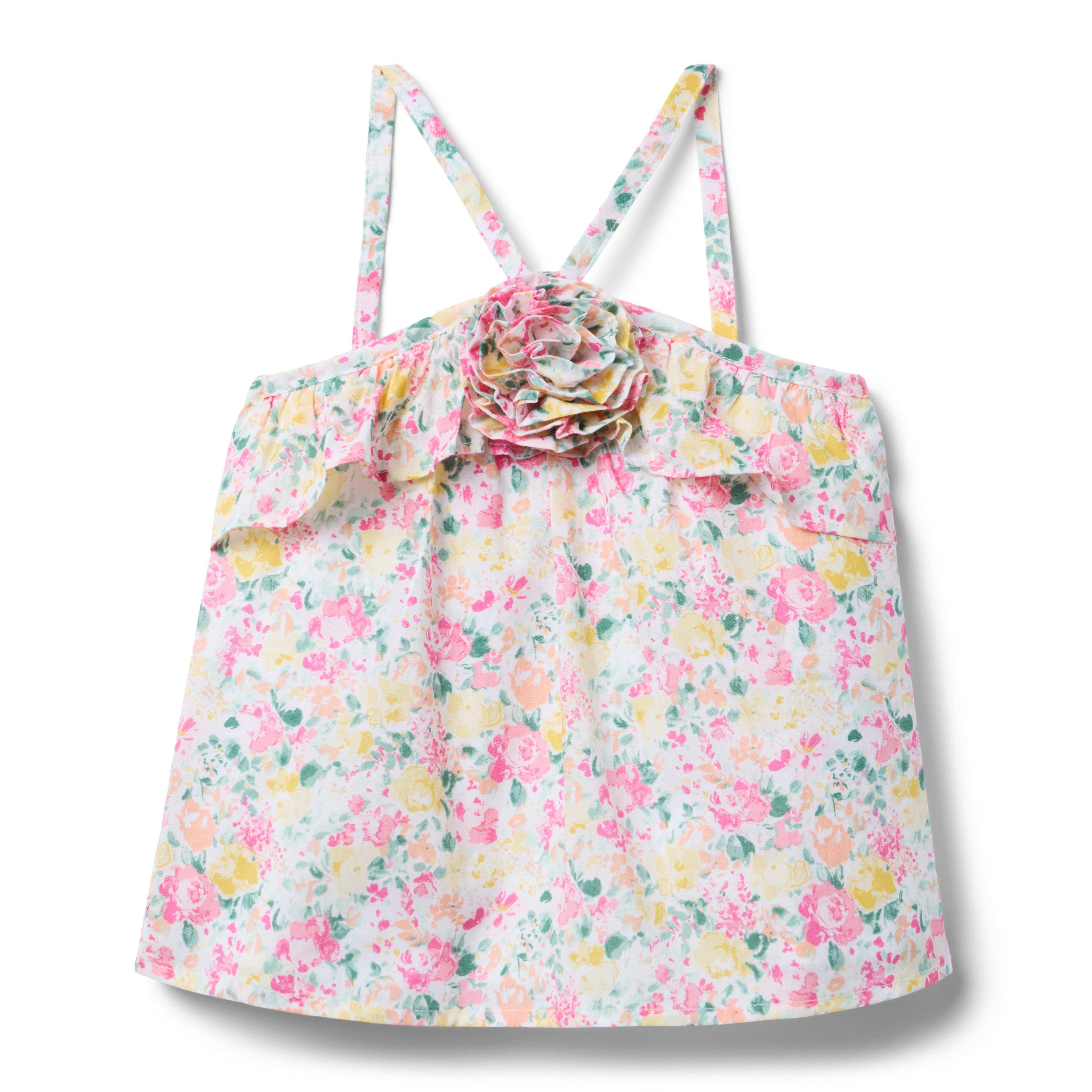 Janie and Jack Serena Williams x Janie and Jack Floral Flair Top