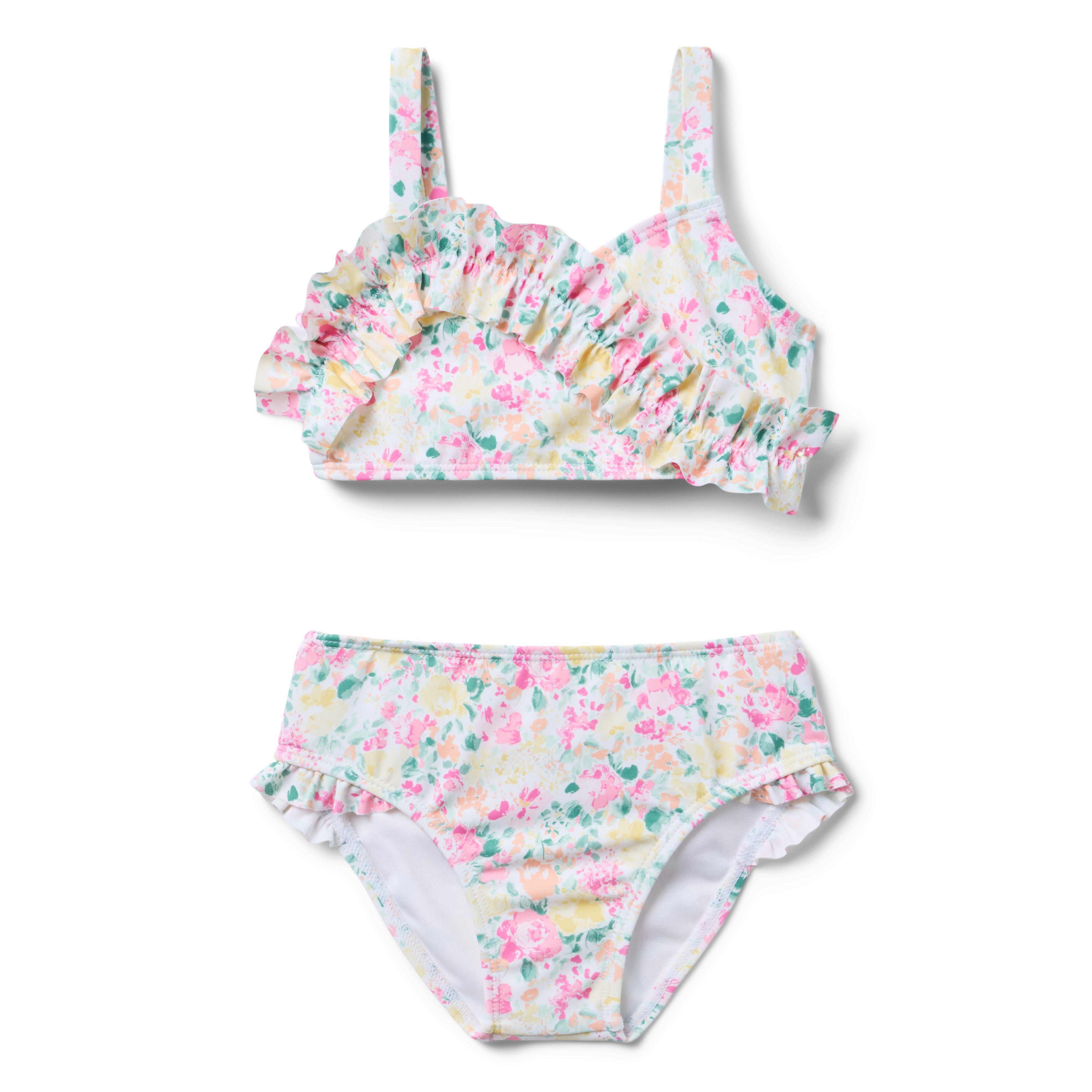 Janie and Jack Serena Williams x Janie and Jack Floral Flair Recycled Swimsuit