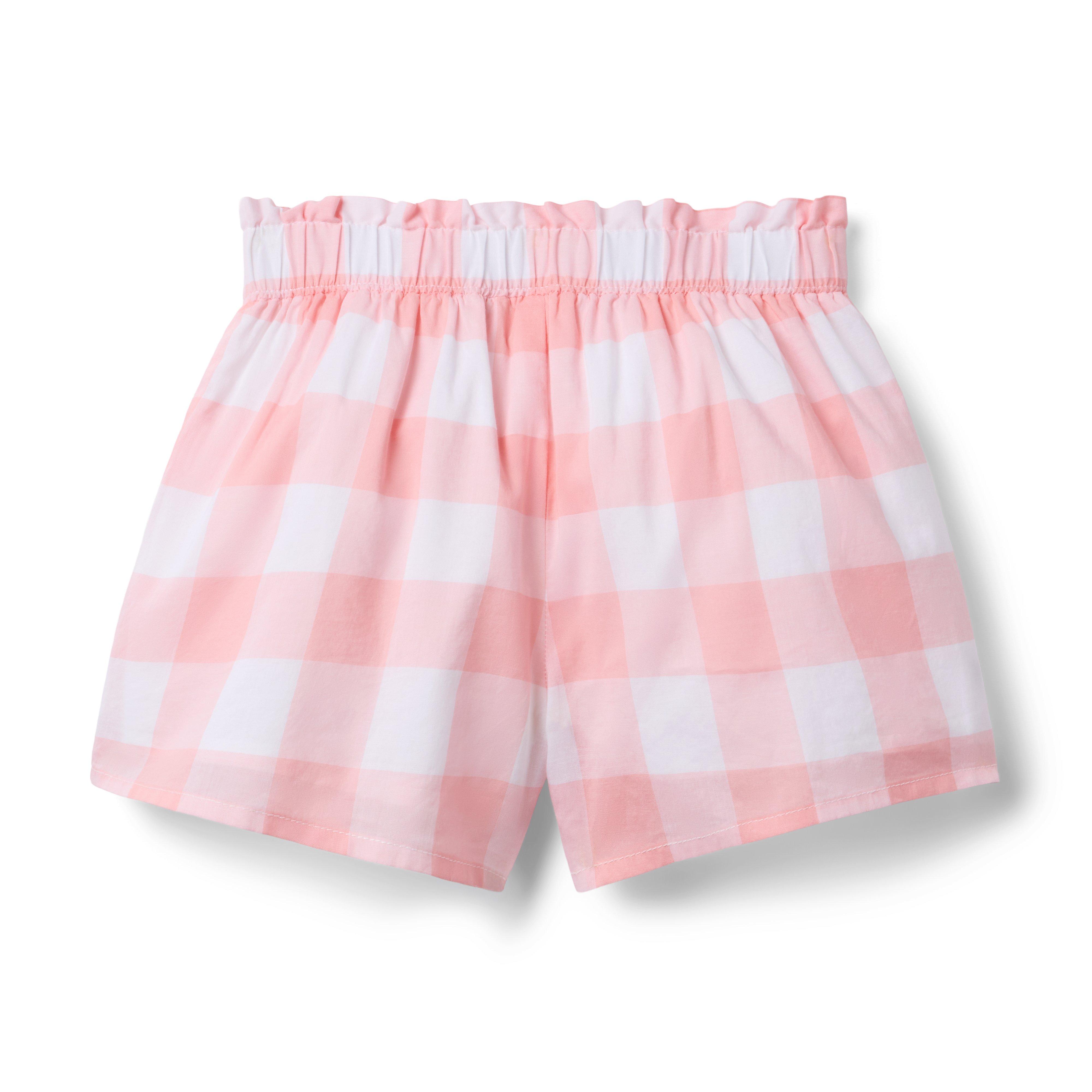 Janie and Jack Gingham Ruffle Pocket Short