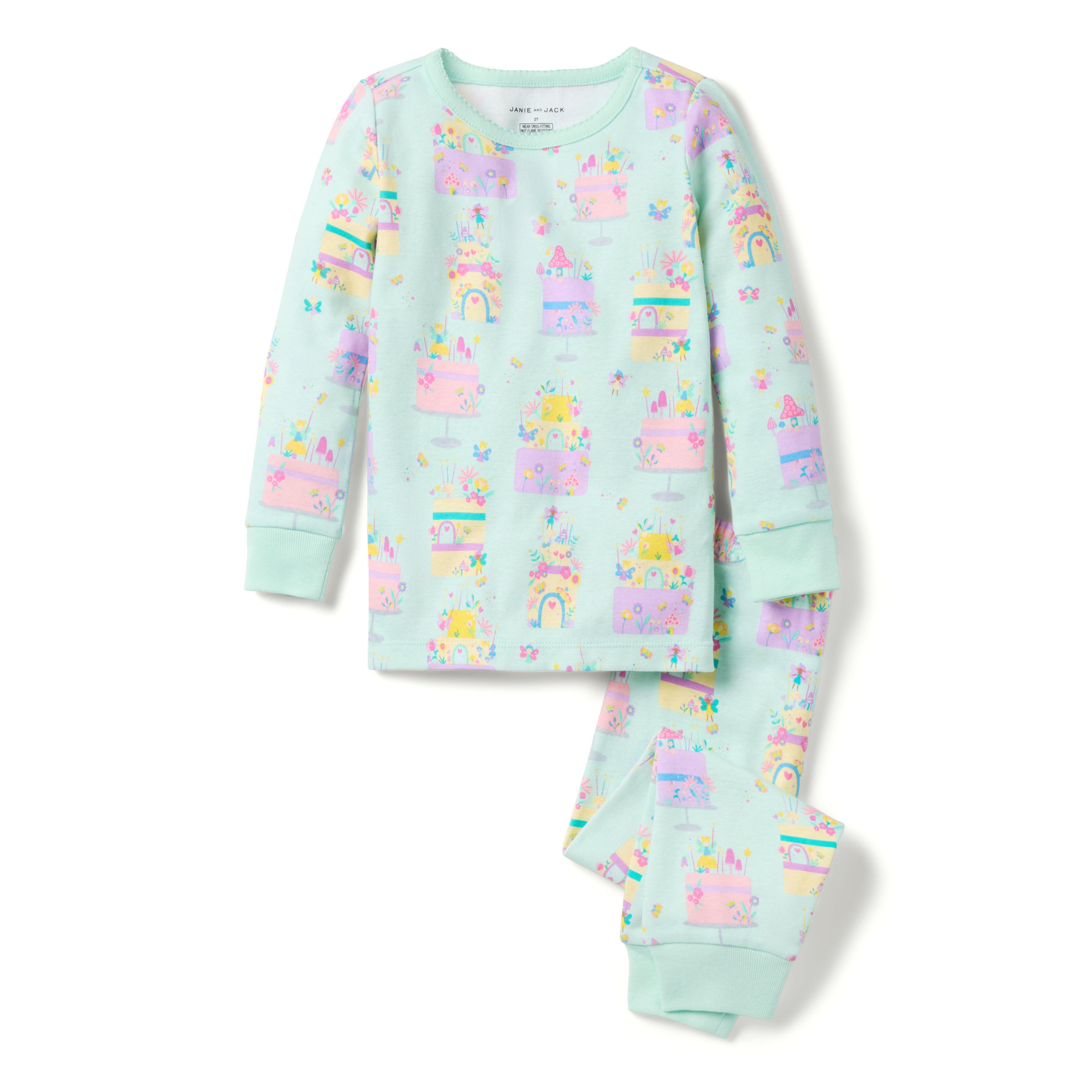 Janie and Jack Good Night Pajama In Fairy Cakes