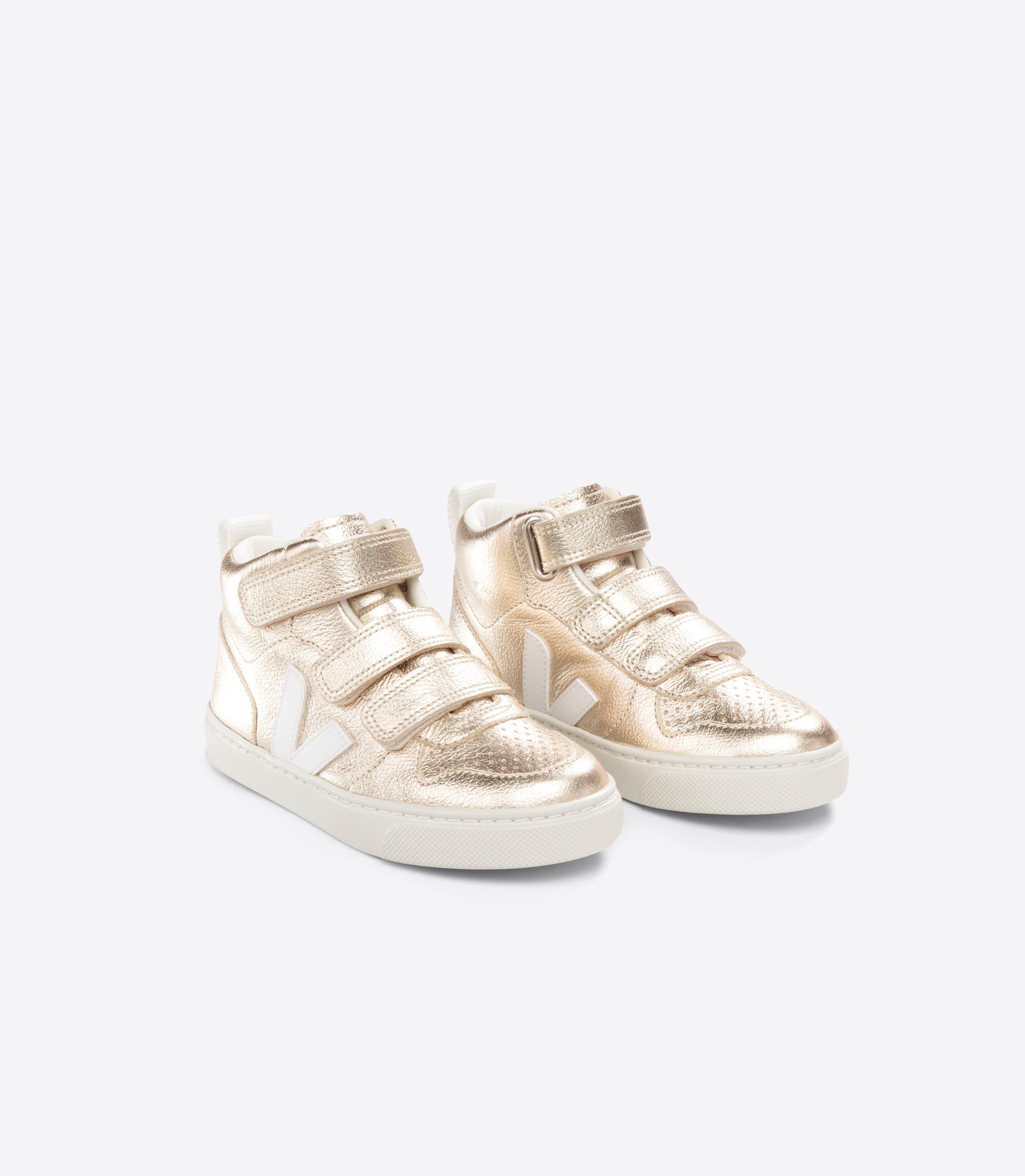 Janie and Jack Veja Kid Metallic Mid Esplar Sneaker