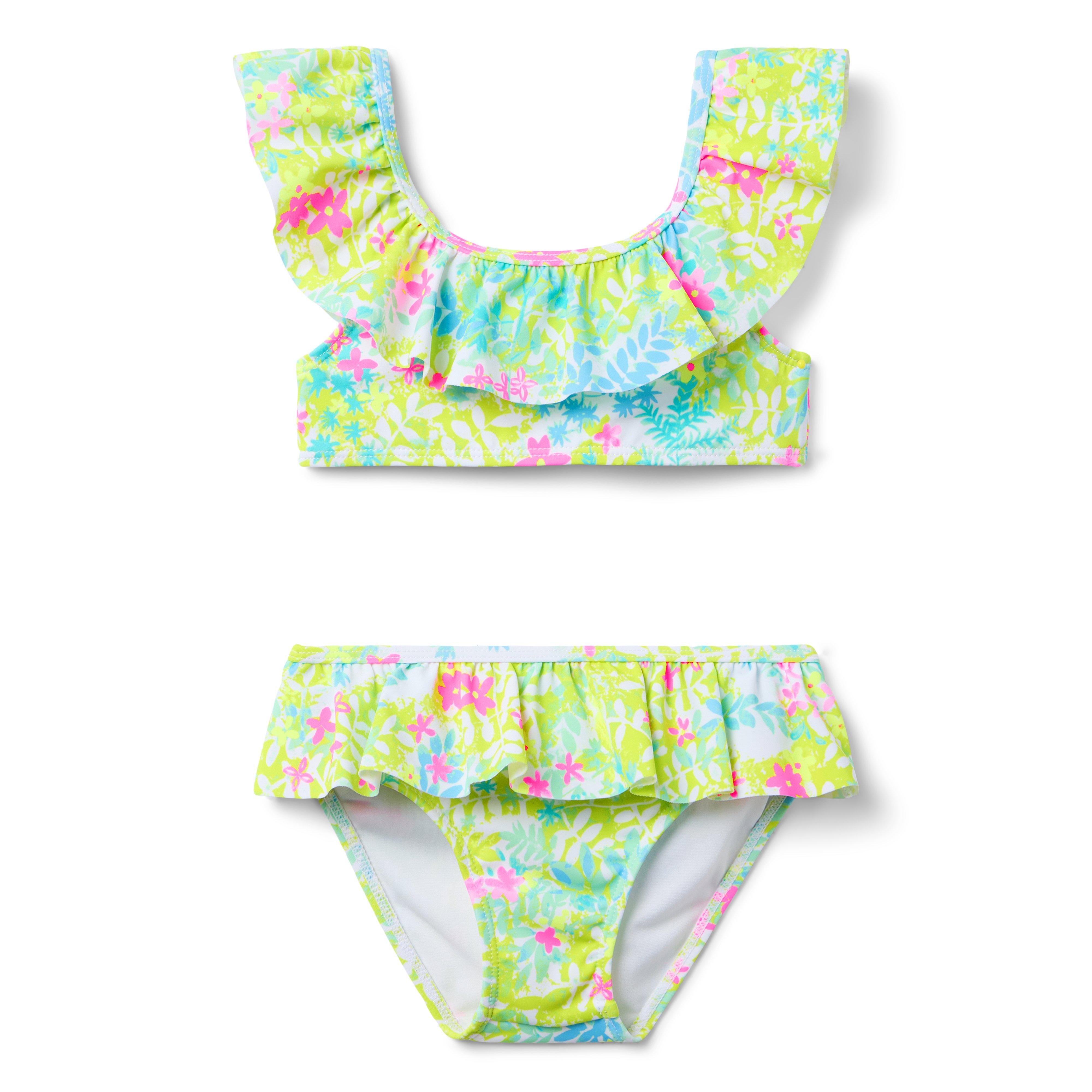 Janie and Jack Recycled Floral Ruffle 2-Piece Swimsuit