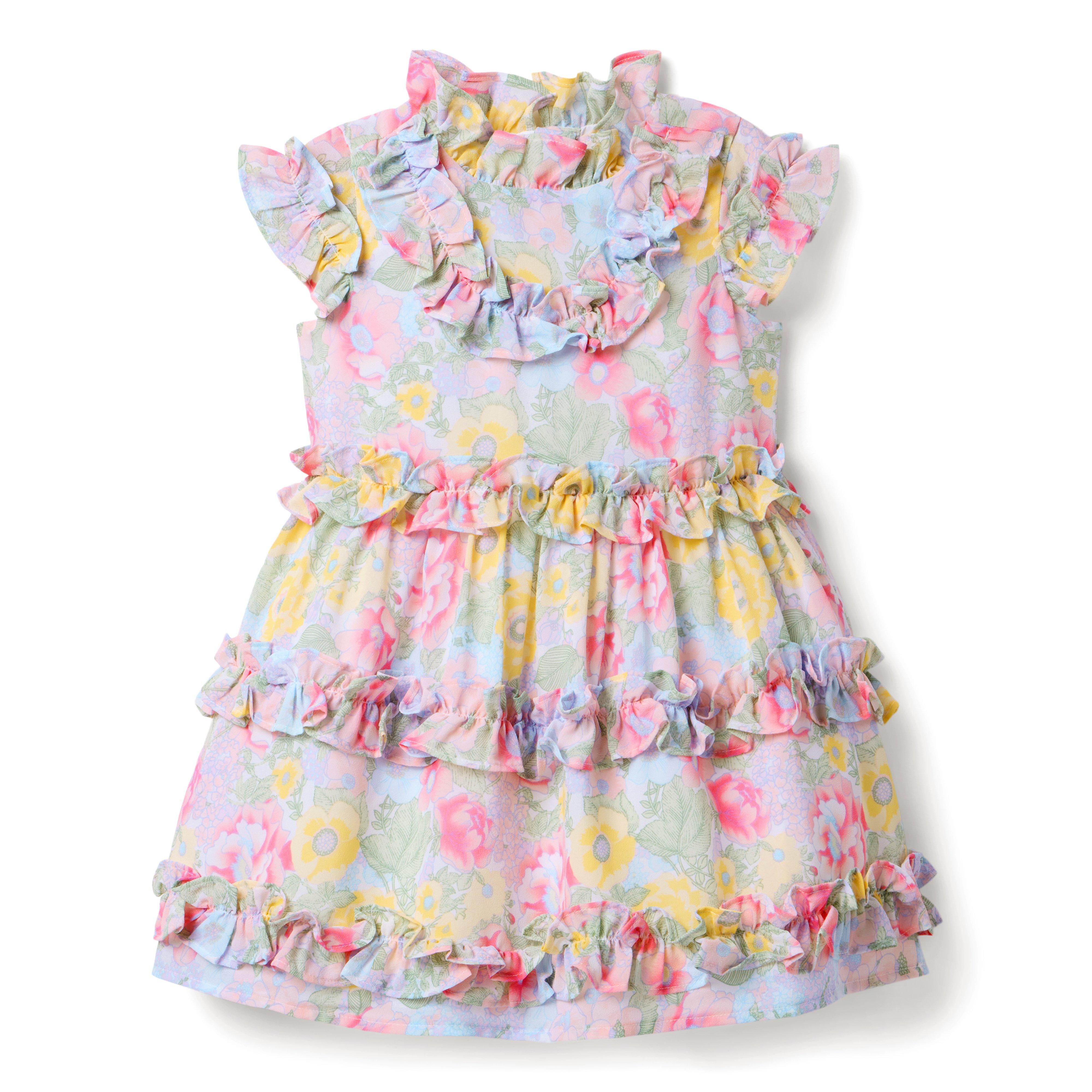 Janie and Jack The All Abloom Chiffon Dress