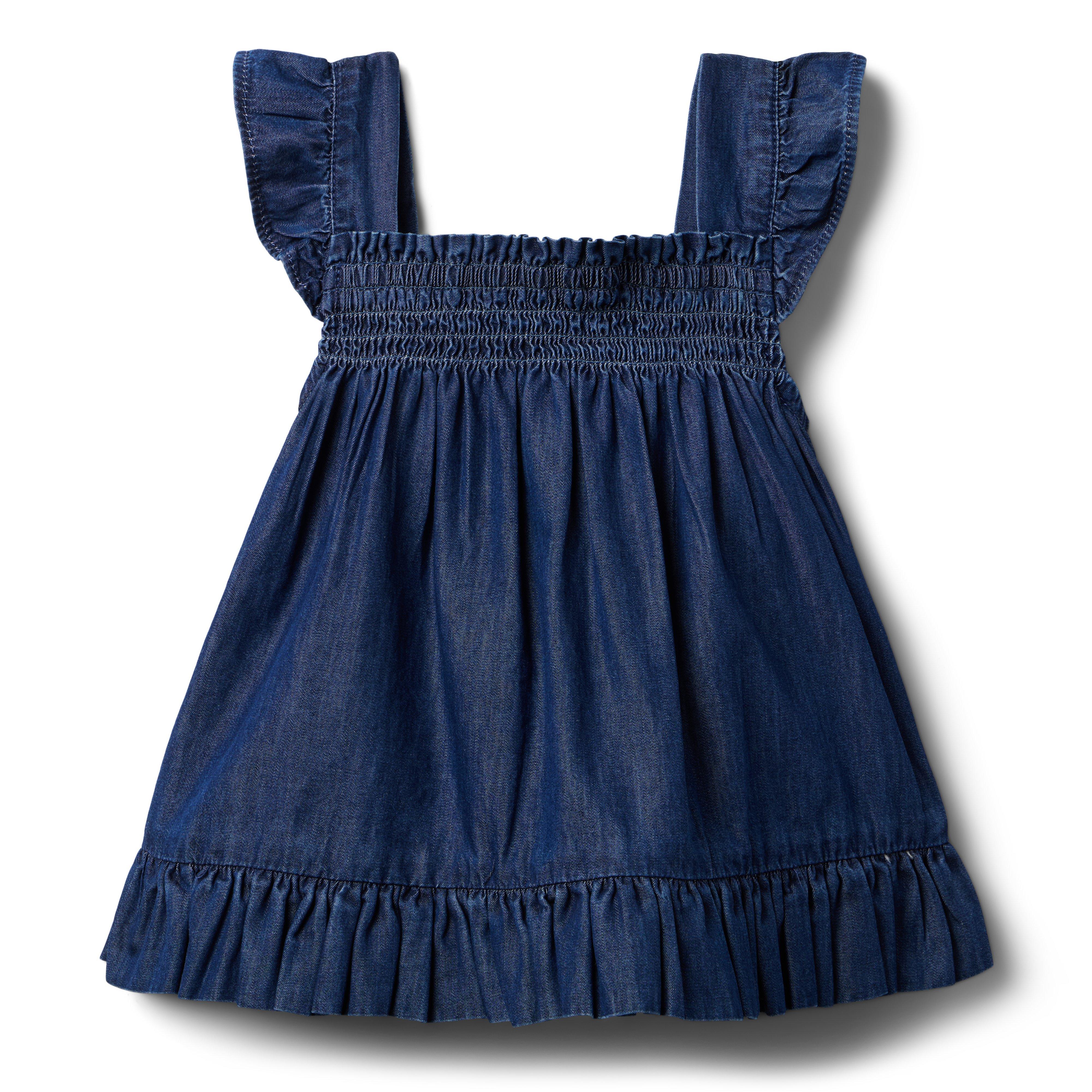 Janie and Jack Chambray Smocked Top