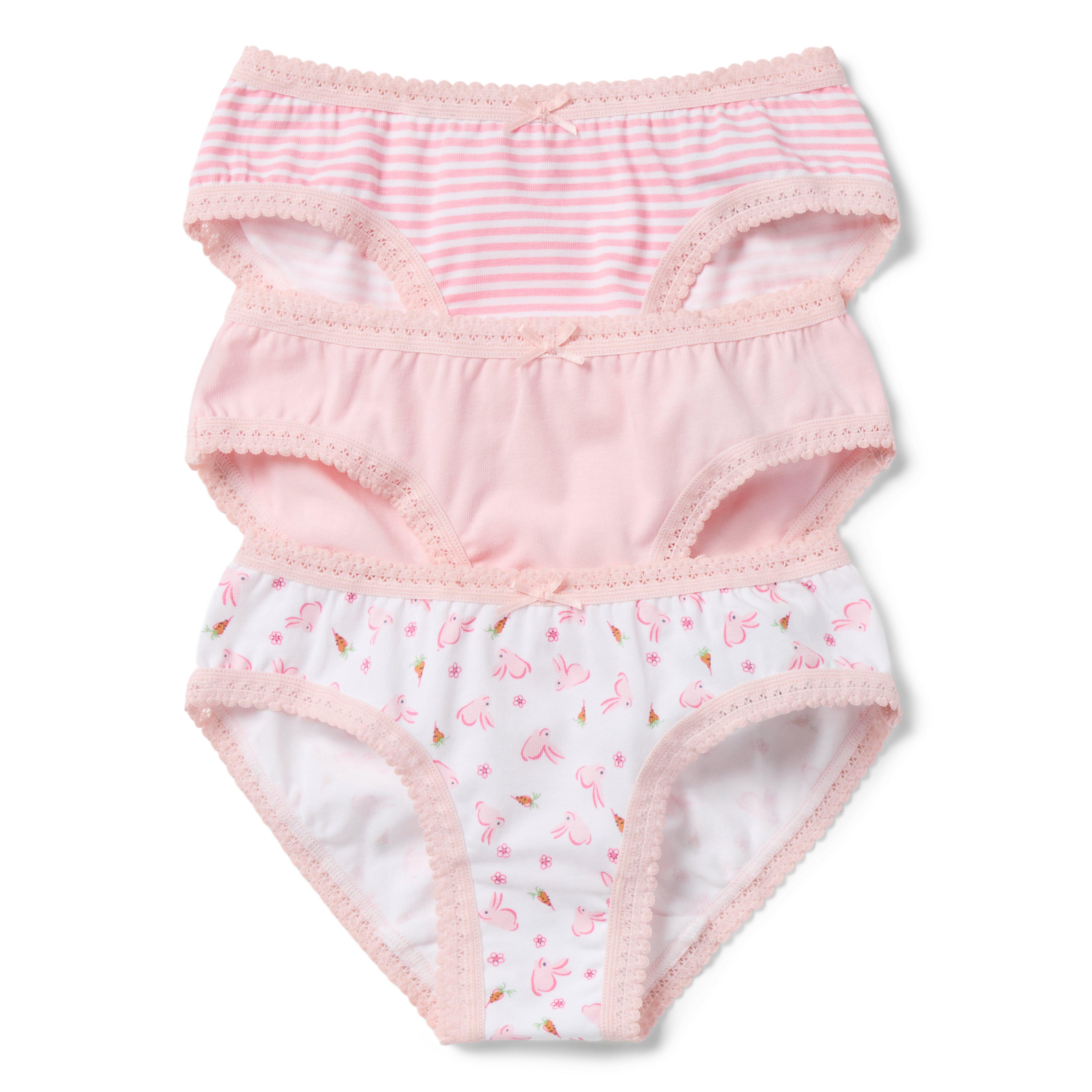 Janie and Jack Underwear  Set Girls 3-Pack