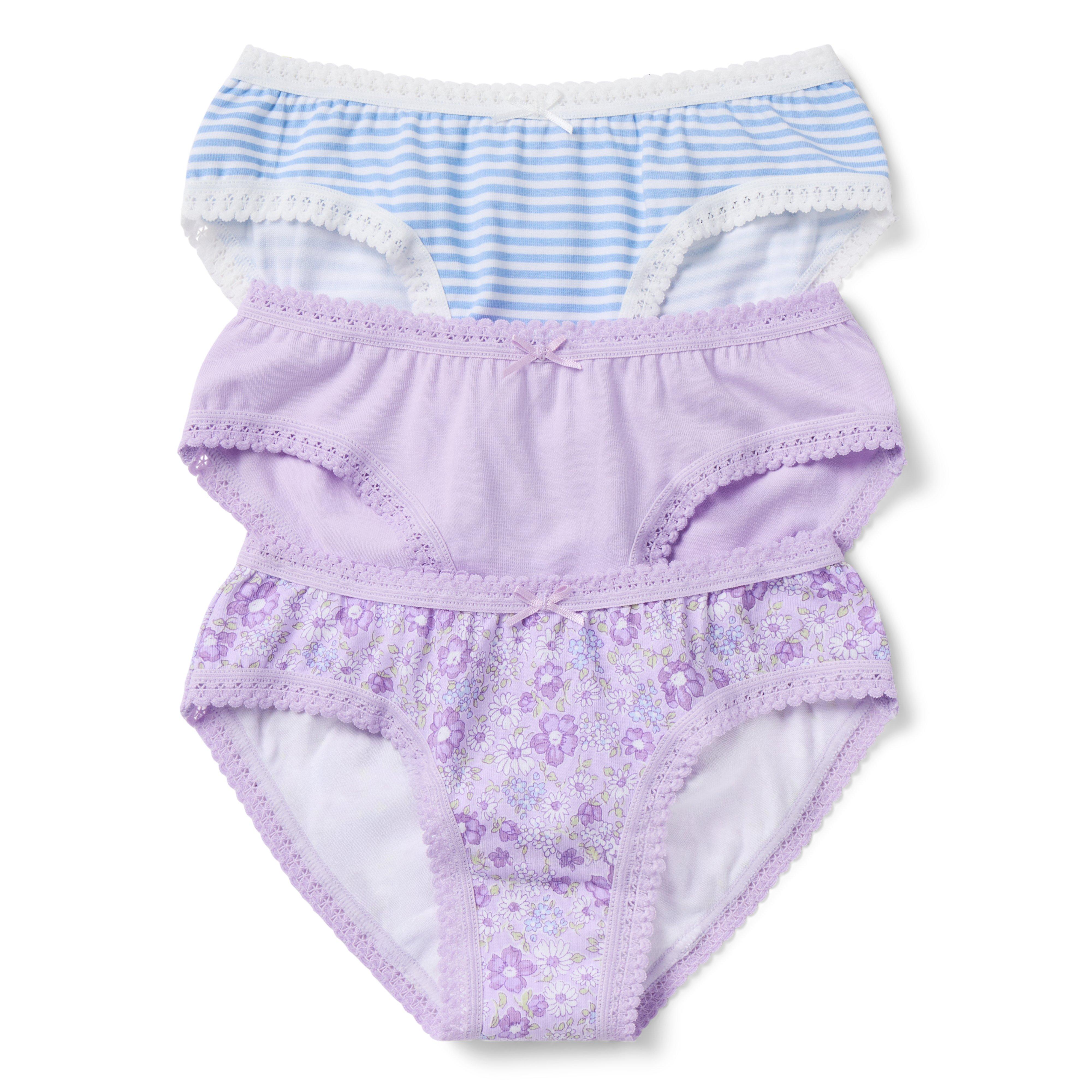 Janie and Jack Underwear  Set Girls 3-Pack