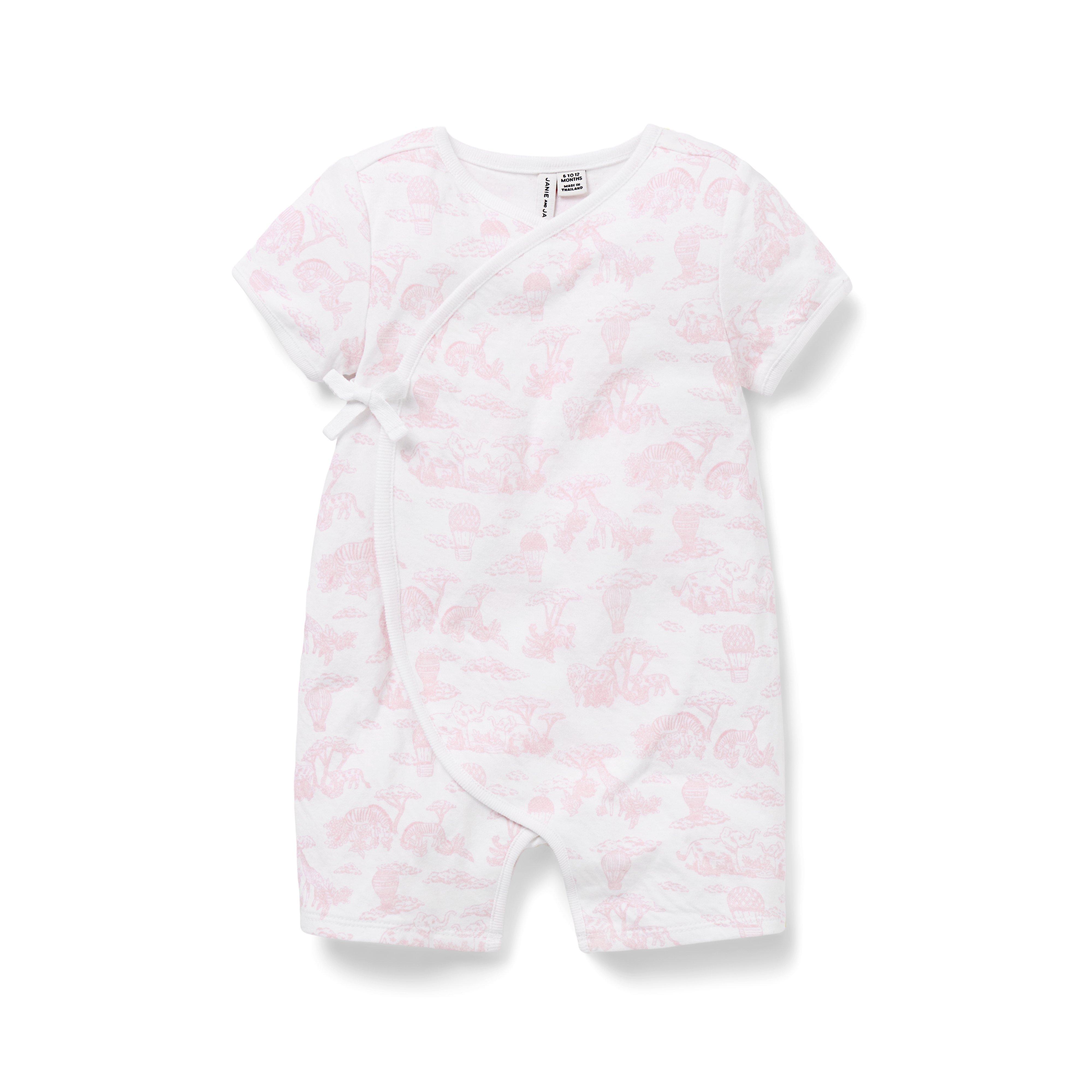 Janie and Jack Baby Safari Toile Romper