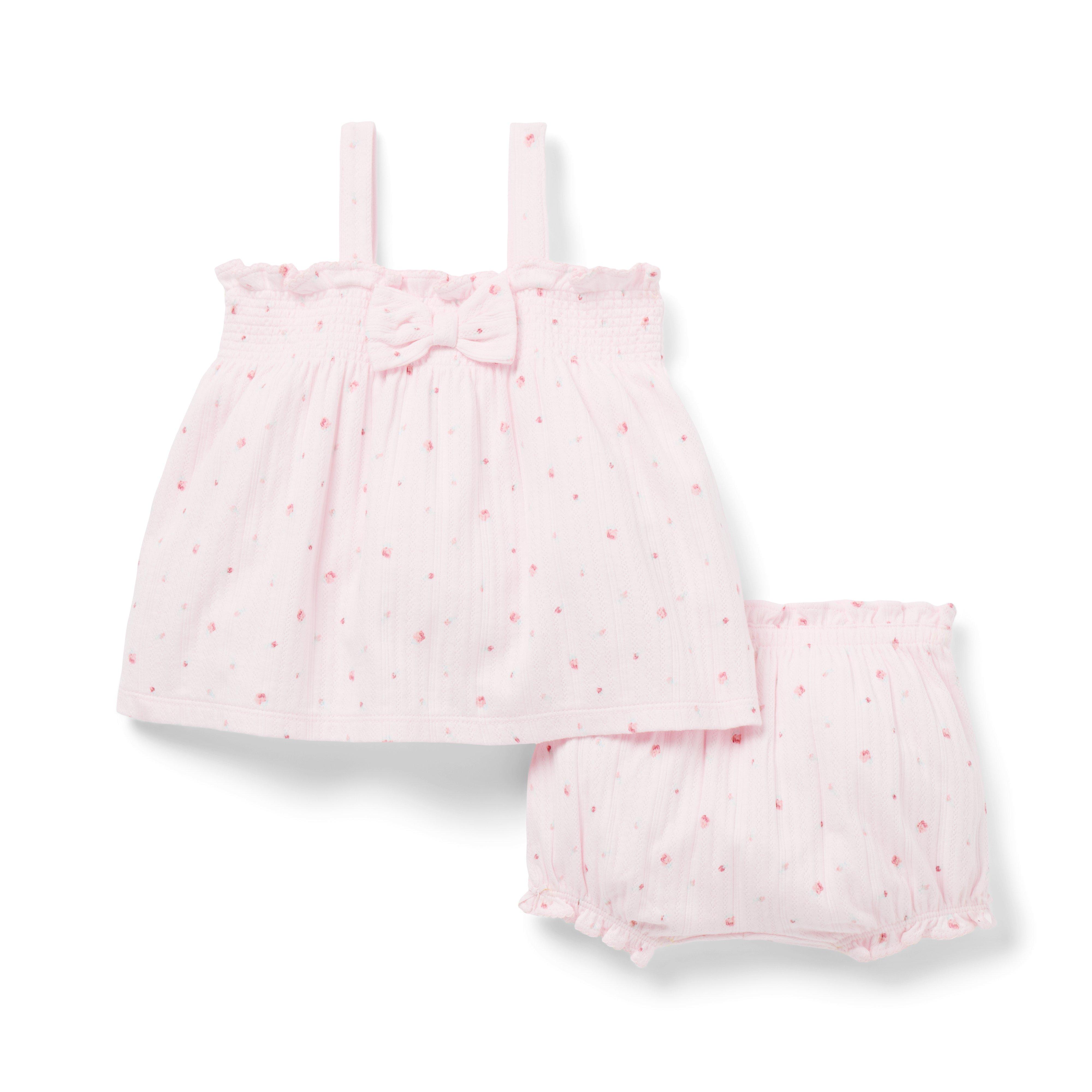 Janie and Jack Baby Floral Pointelle Matching Set