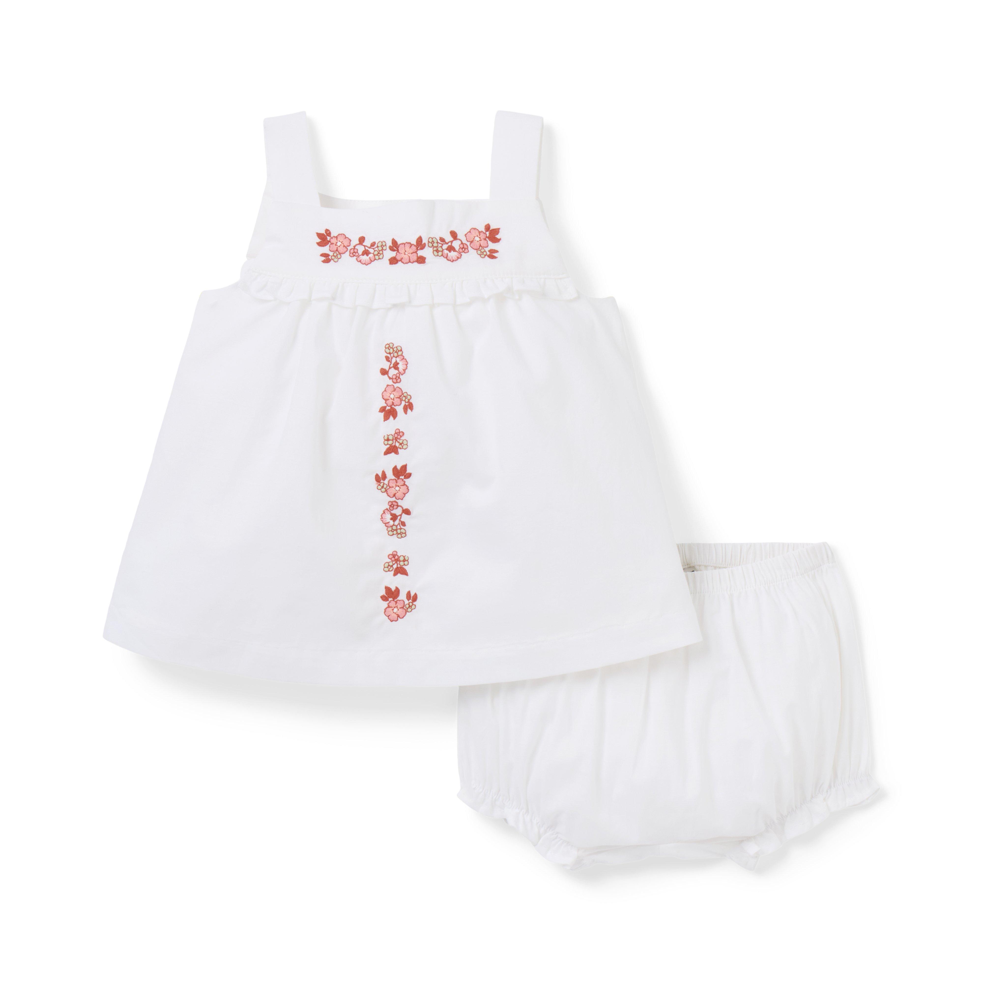 Janie and Jack Baby Embroidered Floral Matching Set