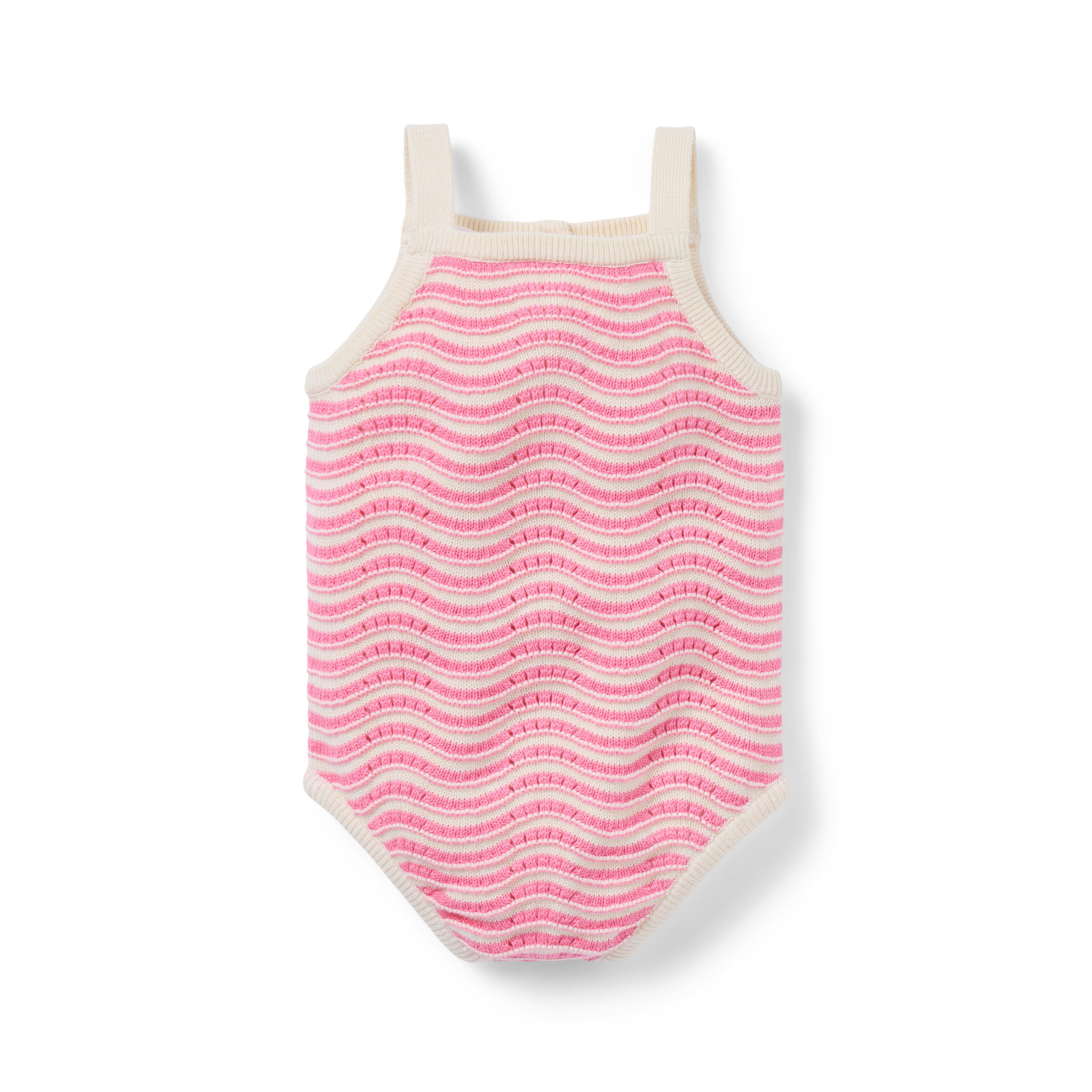 Janie and Jack Wavy Striped Romper