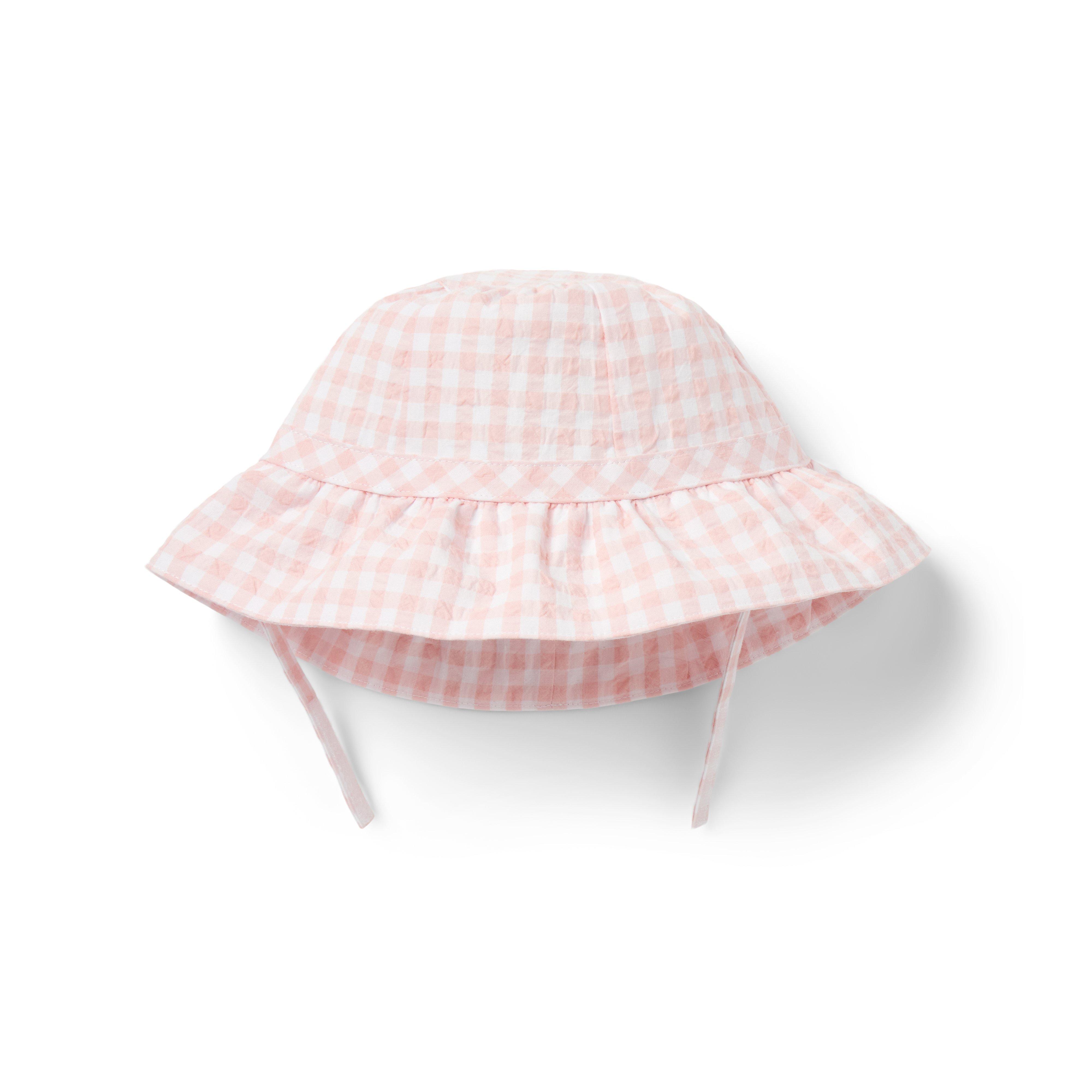 Janie and Jack Baby Gingham Ruffle Sun Hat