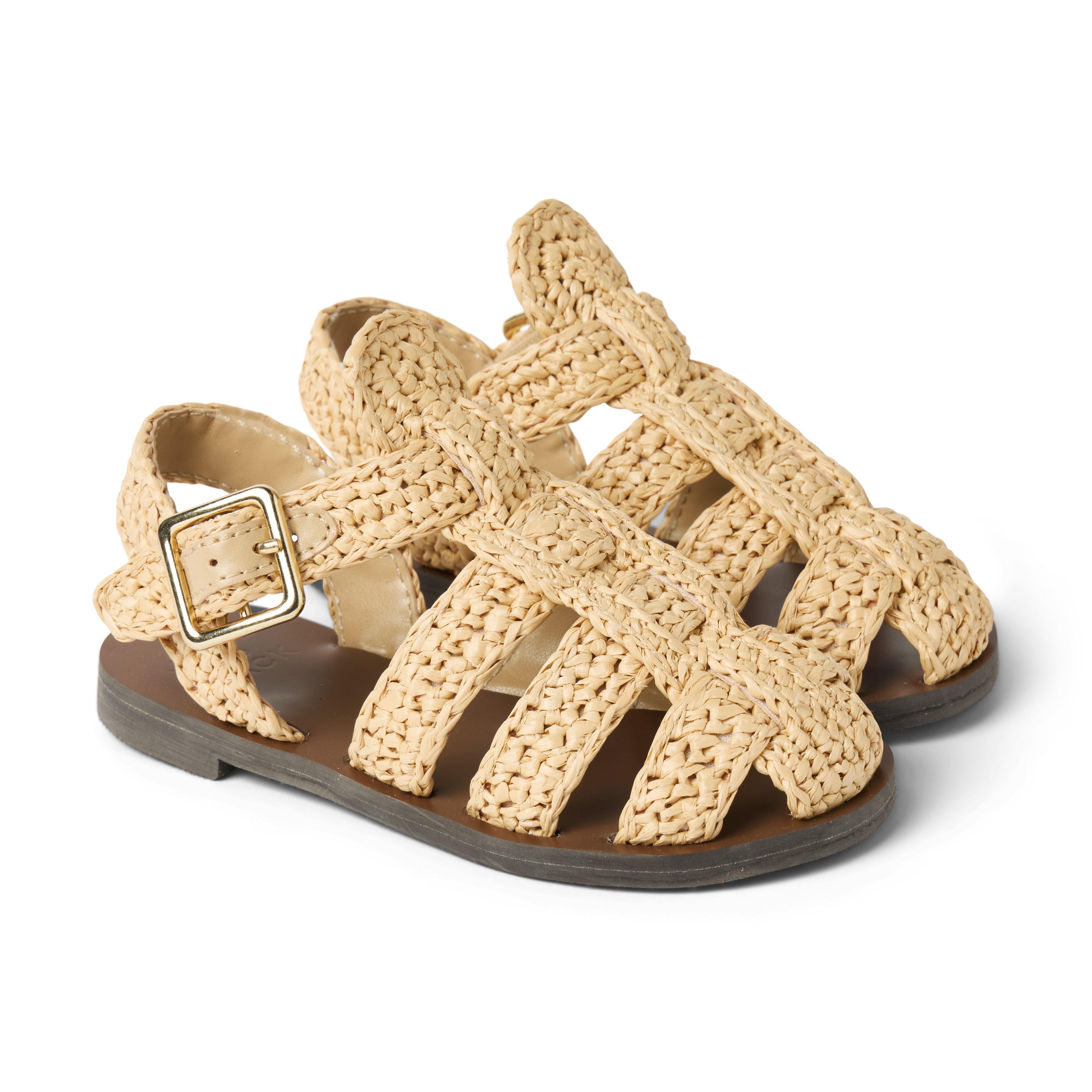 Janie and Jack Straw Fisherman Sandal