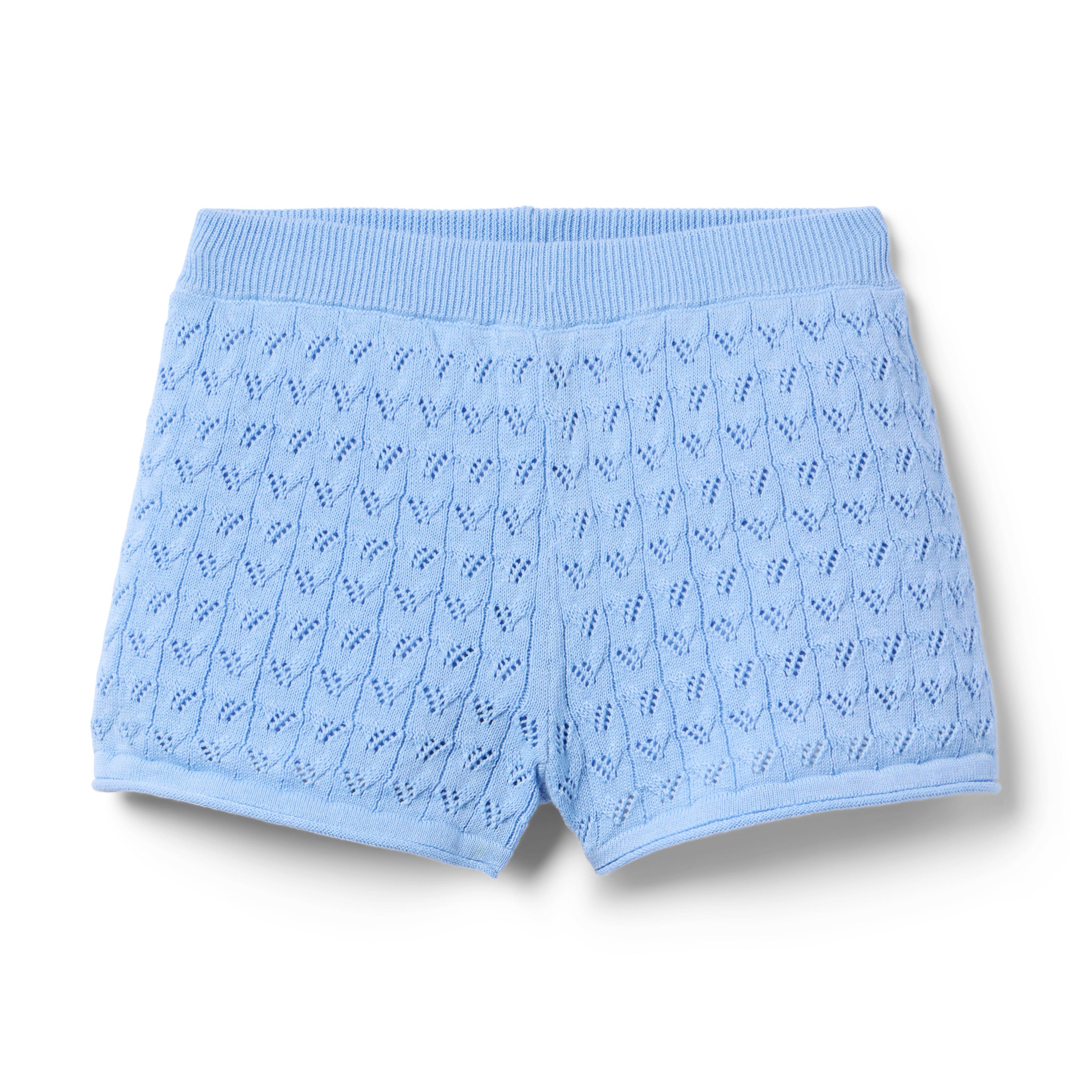 Janie and Jack Pointelle Sweater Short