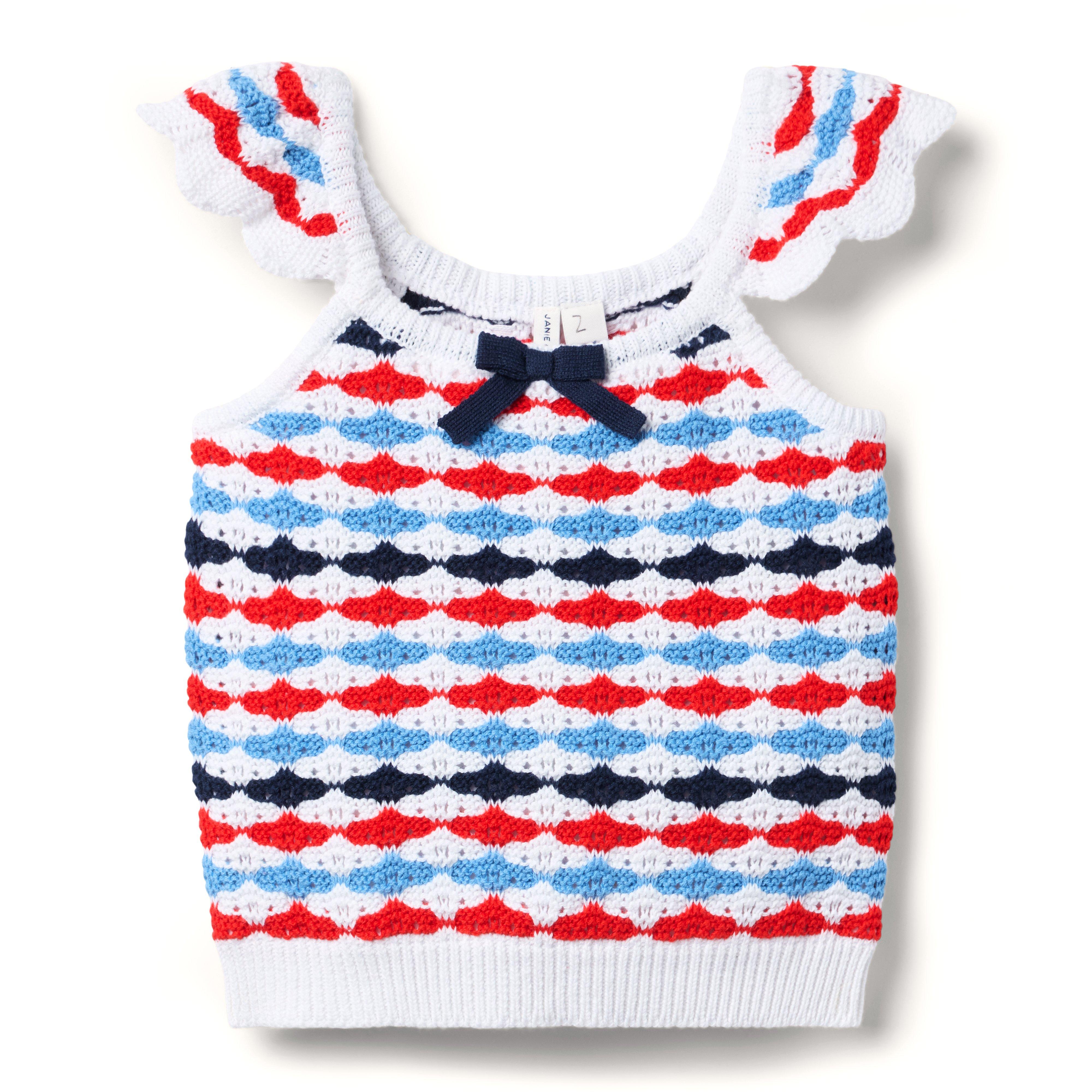 Janie and Jack The Americana Crochet Top